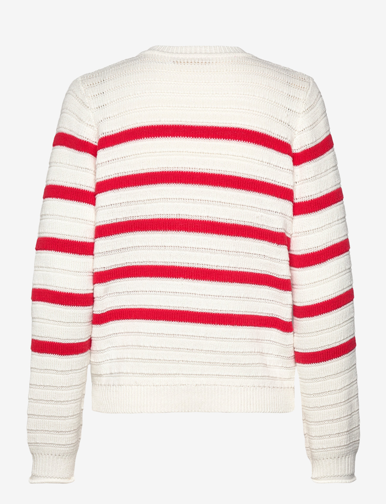 FREE/QUENT - FQSAIL-CARDIGAN - star off-white w. bittersweet - 1