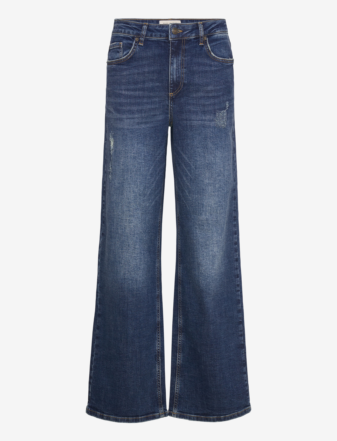 FREE/QUENT - FQMILLY-JEANS - brede jeans - dark blue denim - 0