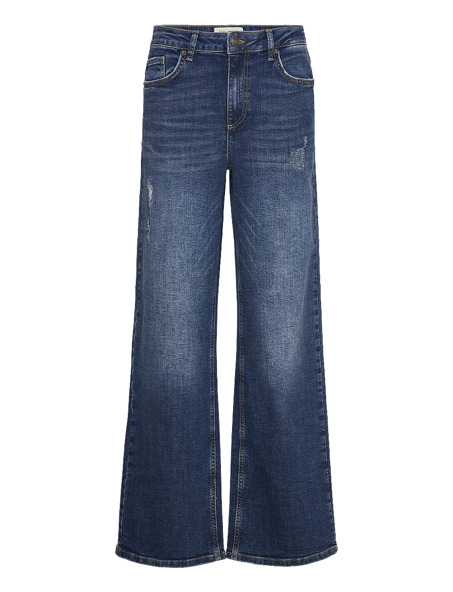 FREE/QUENT - FQMILLY-JEANS - laia säärega teksad - dark blue denim - 0