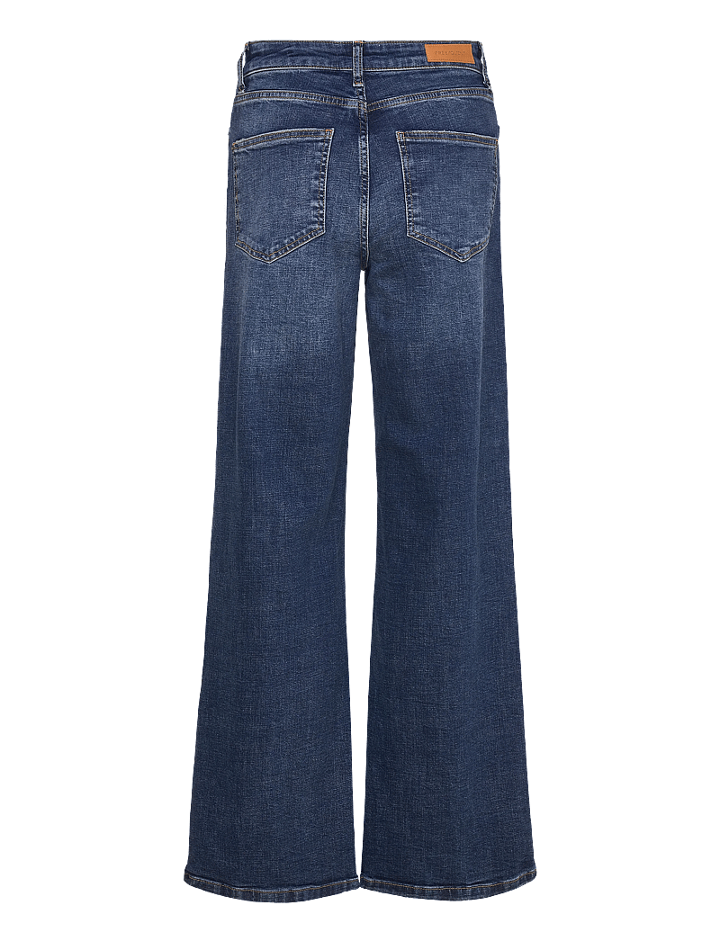 FREE/QUENT - FQMILLY-JEANS - hosen mit weitem bein - dark blue denim - 1