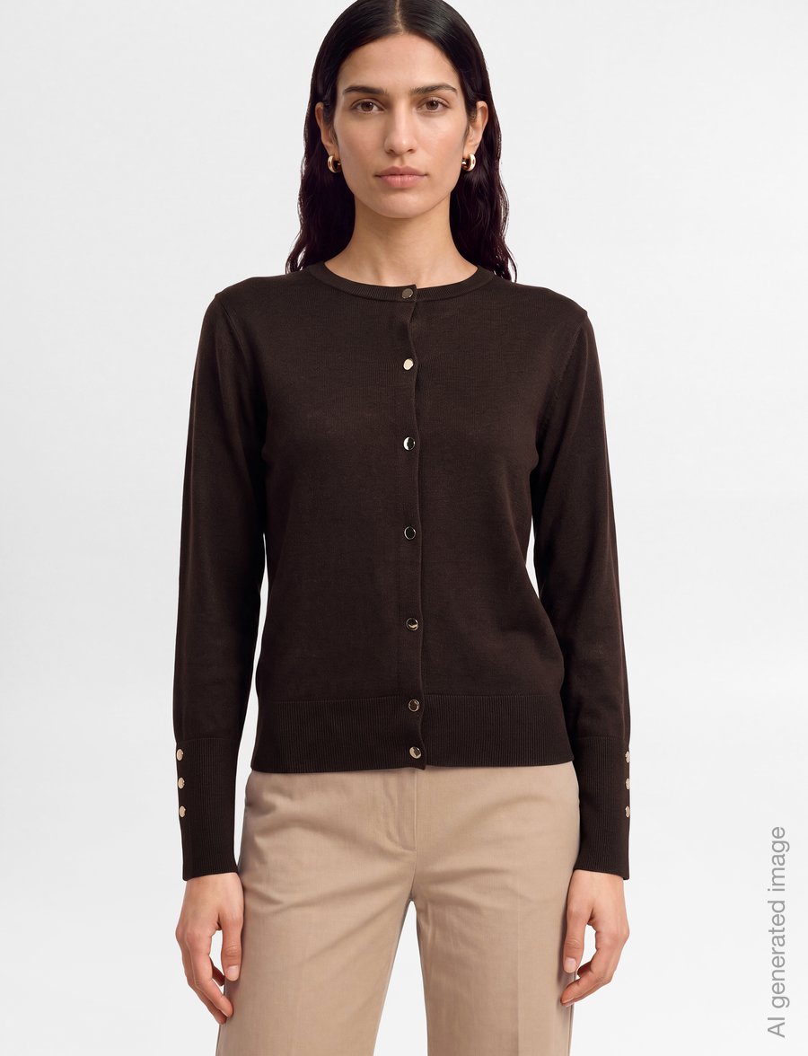 FREE/QUENT - FQKATIE-CARDIGAN - cardigans - mole - 3