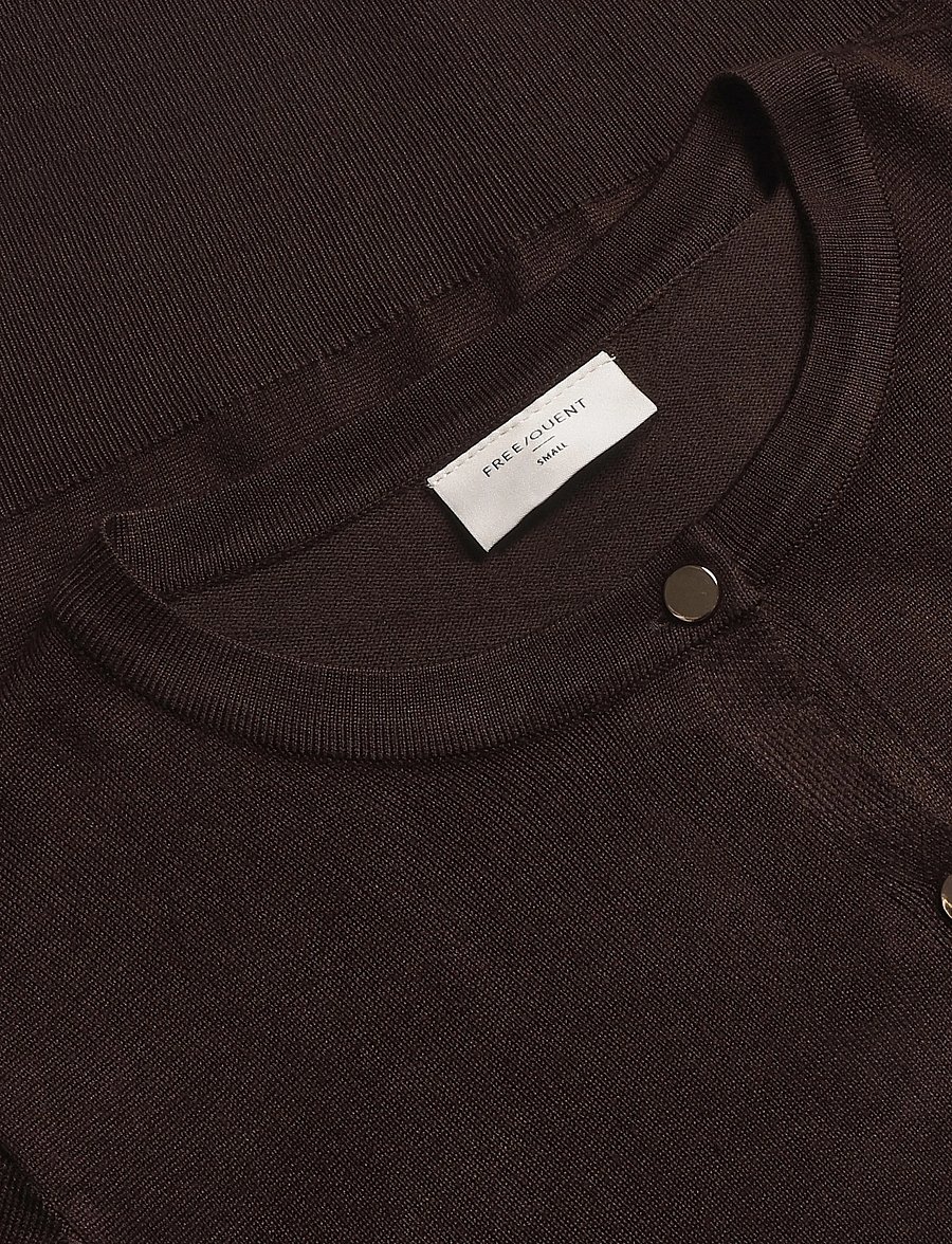 FREE/QUENT - FQKATIE-CARDIGAN - cardigans - mole - 2