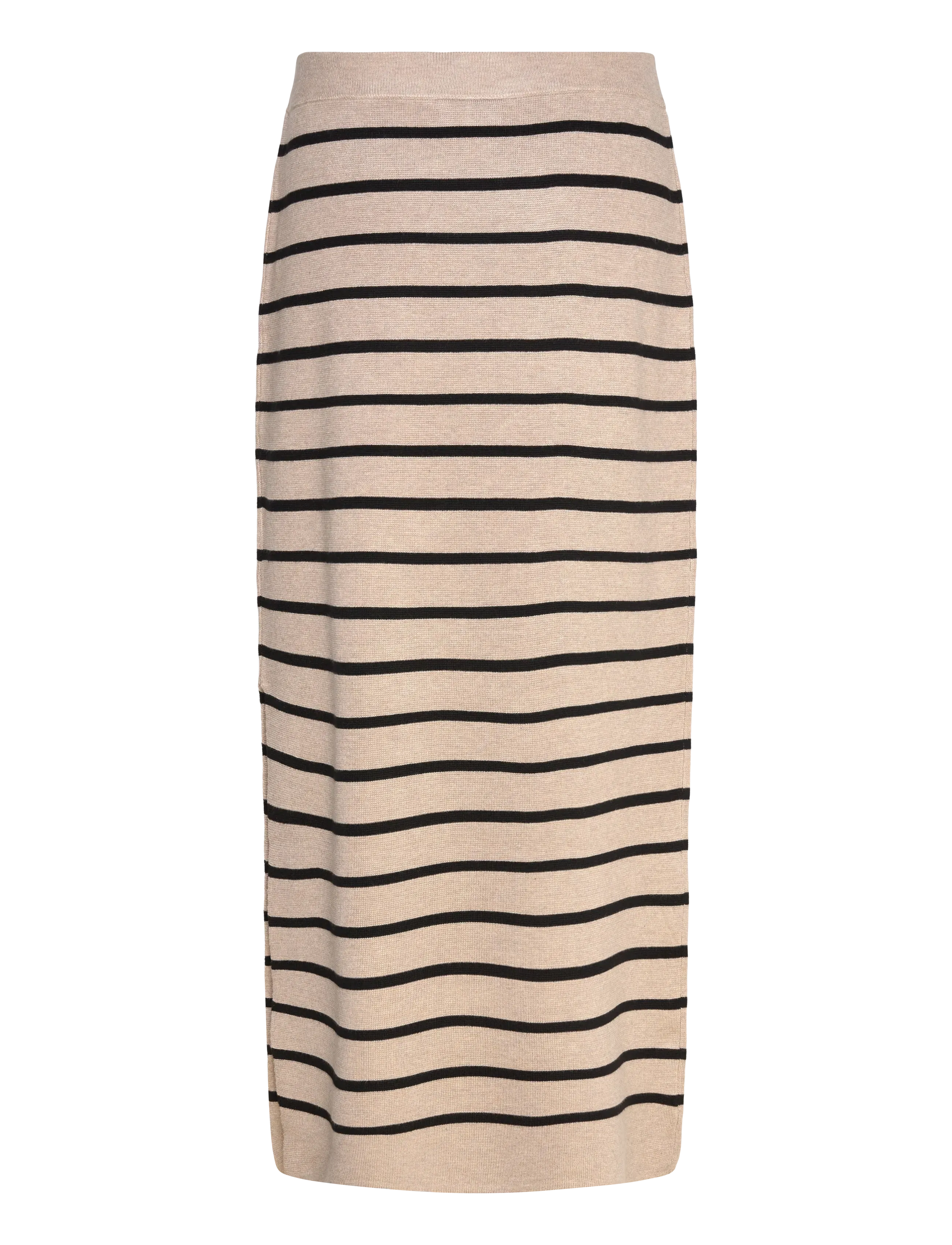 FREE/QUENT - Skirt  - midiseelikud - simply taupe mel. w. black - 2