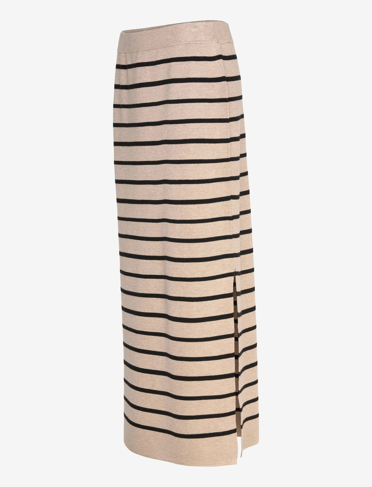 FREE/QUENT - Skirt  - midiseelikud - simply taupe mel. w. black - 2