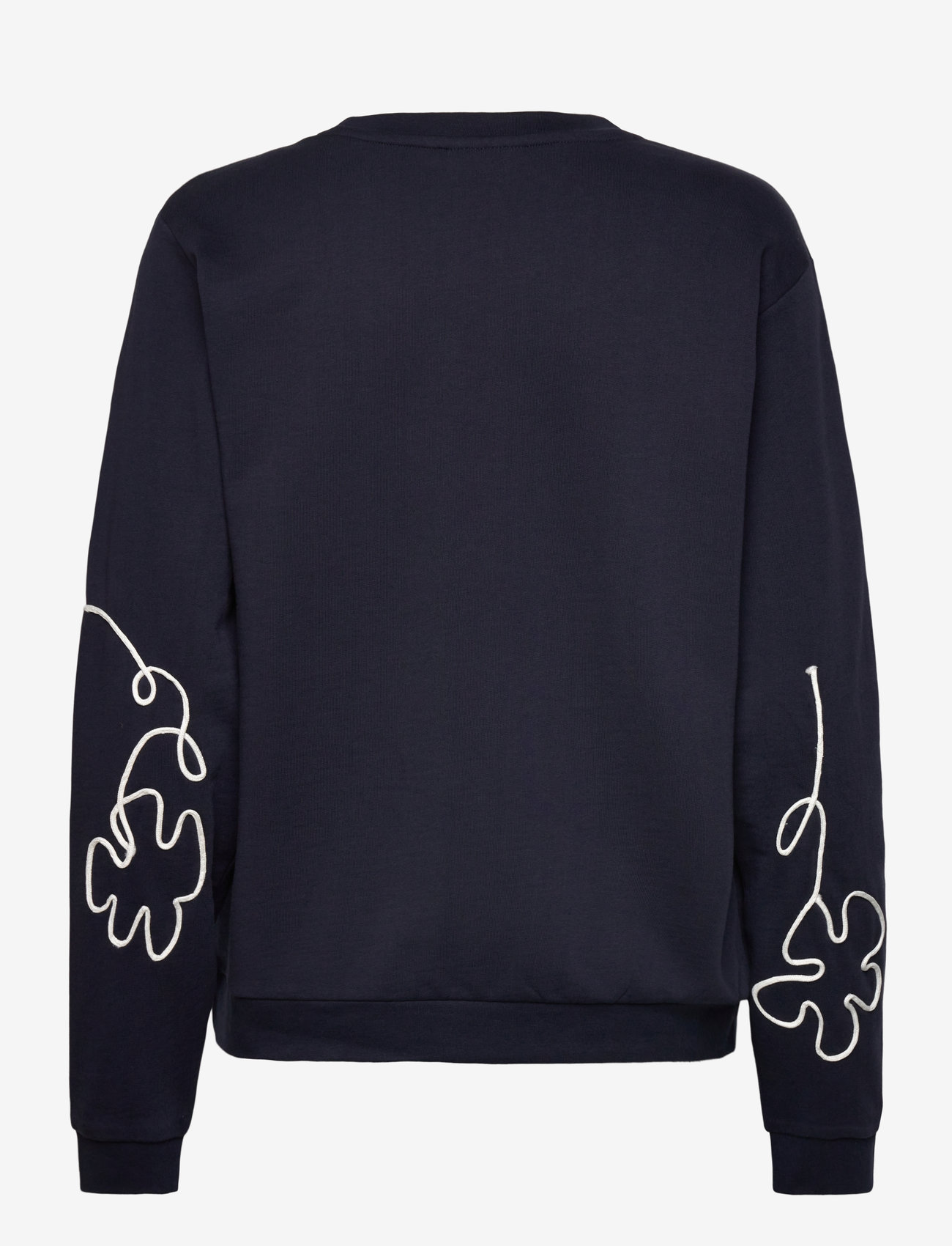 FREE/QUENT - Pullover from Freequent in a soft material. The pullover has a rounded neckline, - navy blazer w. star off-white - 1