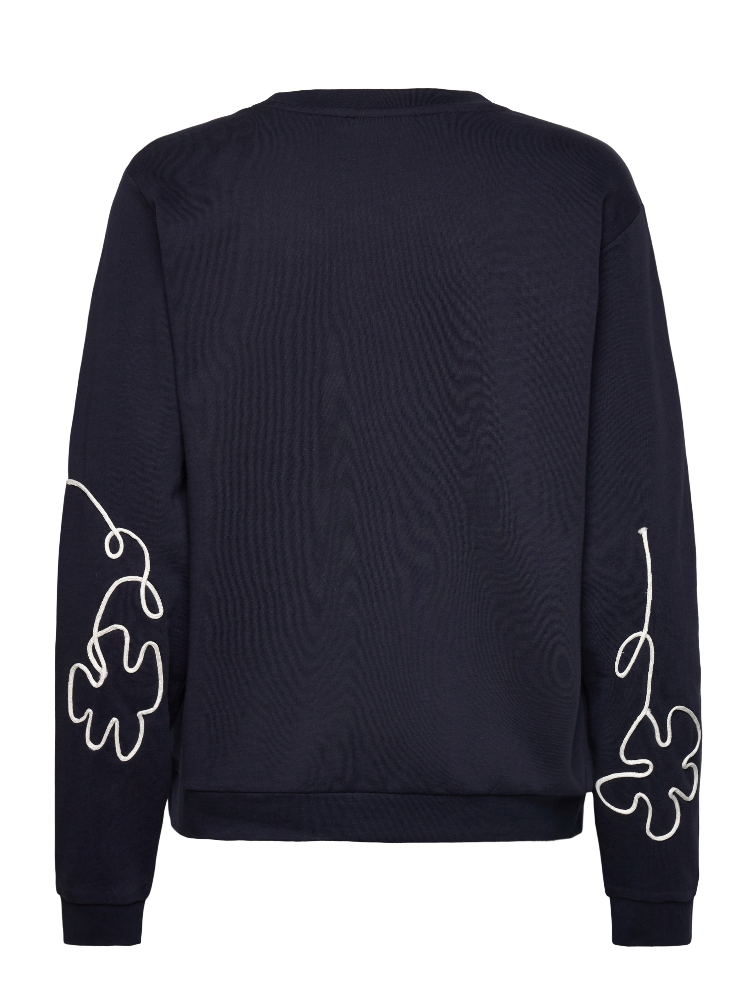 FREE/QUENT - Pullover from Freequent in a soft material. The pullover has a rounded neckline, - navy blazer w. star off-white - 1