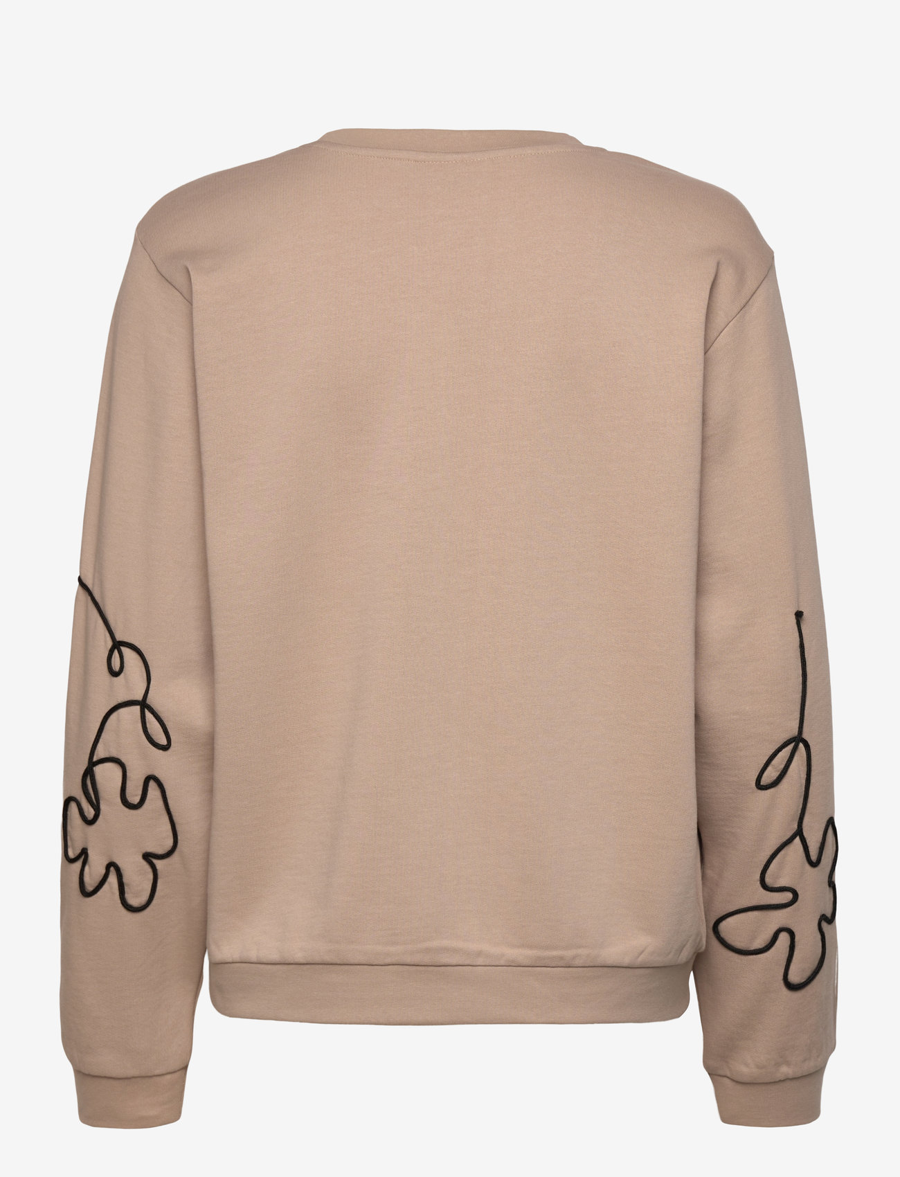 FREE/QUENT - Pullover from Freequent in a soft material. The pullover has a rounded neckline, - simply taupe w. black - 2