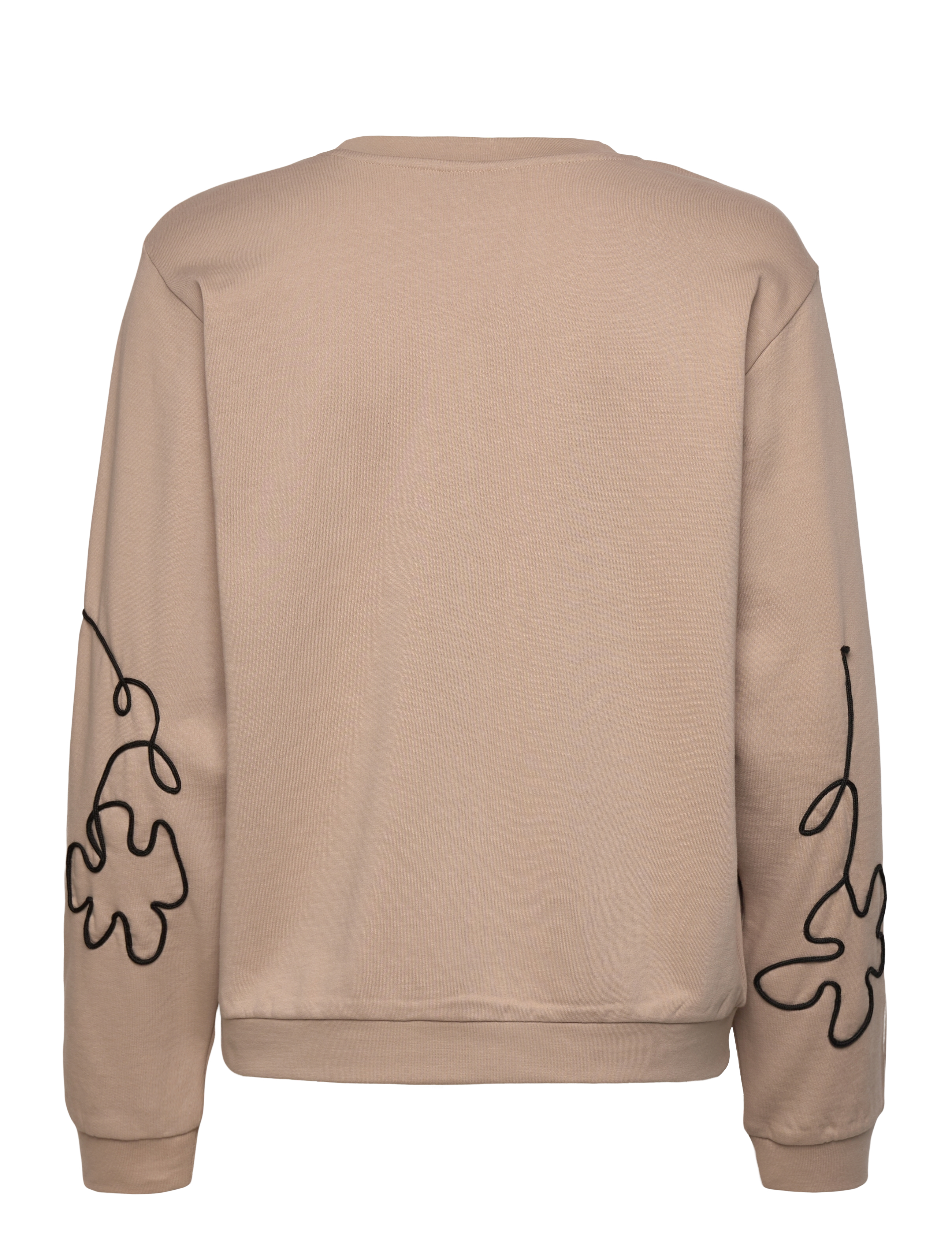FREE/QUENT - Pullover from Freequent in a soft material. The pullover has a rounded neckline, - simply taupe w. black - 2