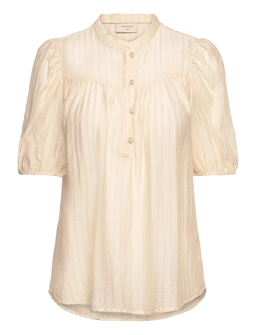 FREE/QUENT - FQEBELLA-BLOUSE - kortærmede bluser - moonbeam - 1