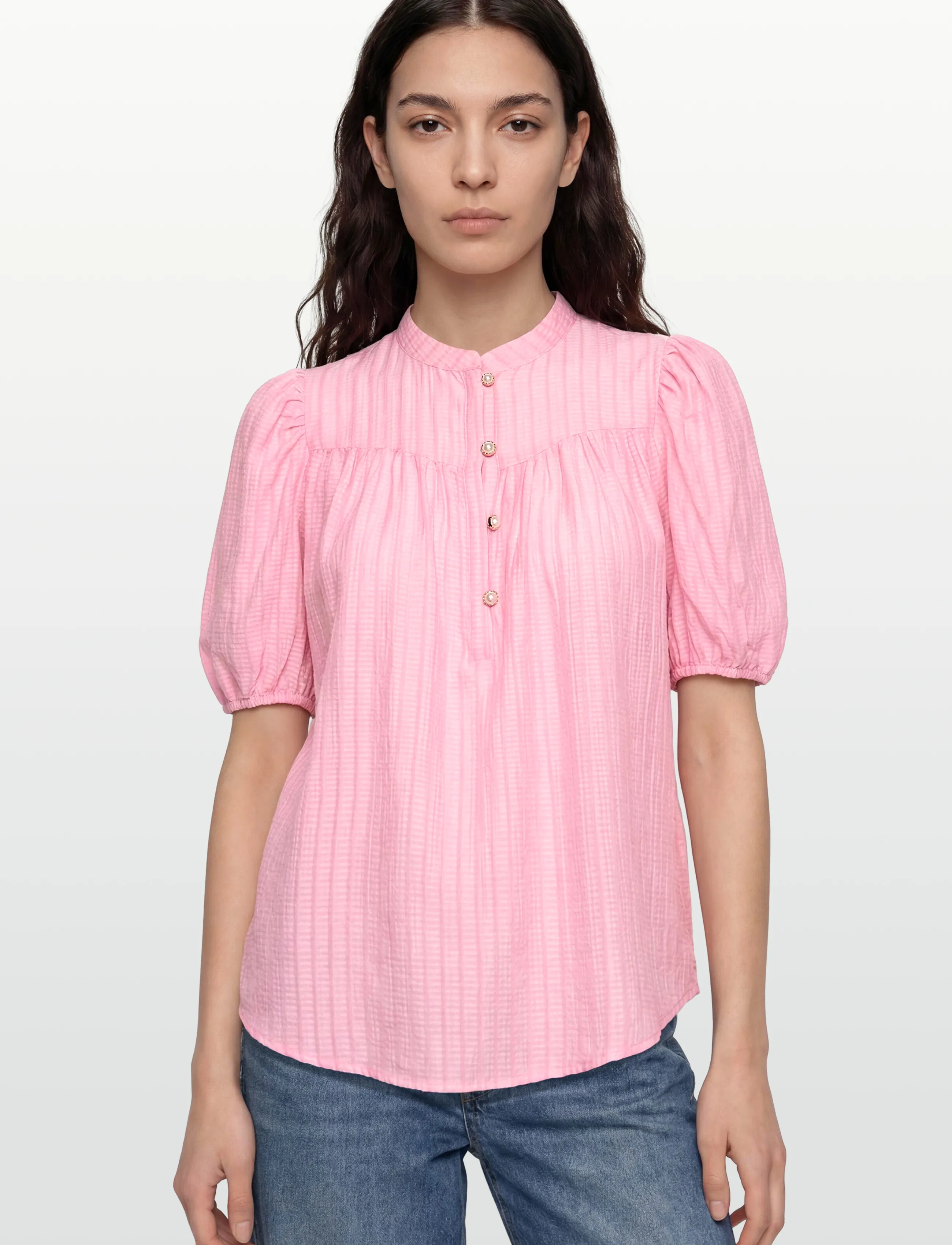 FREE/QUENT - FQEBELLA-BLOUSE - short-sleeved blouses - sweet lilac - 3