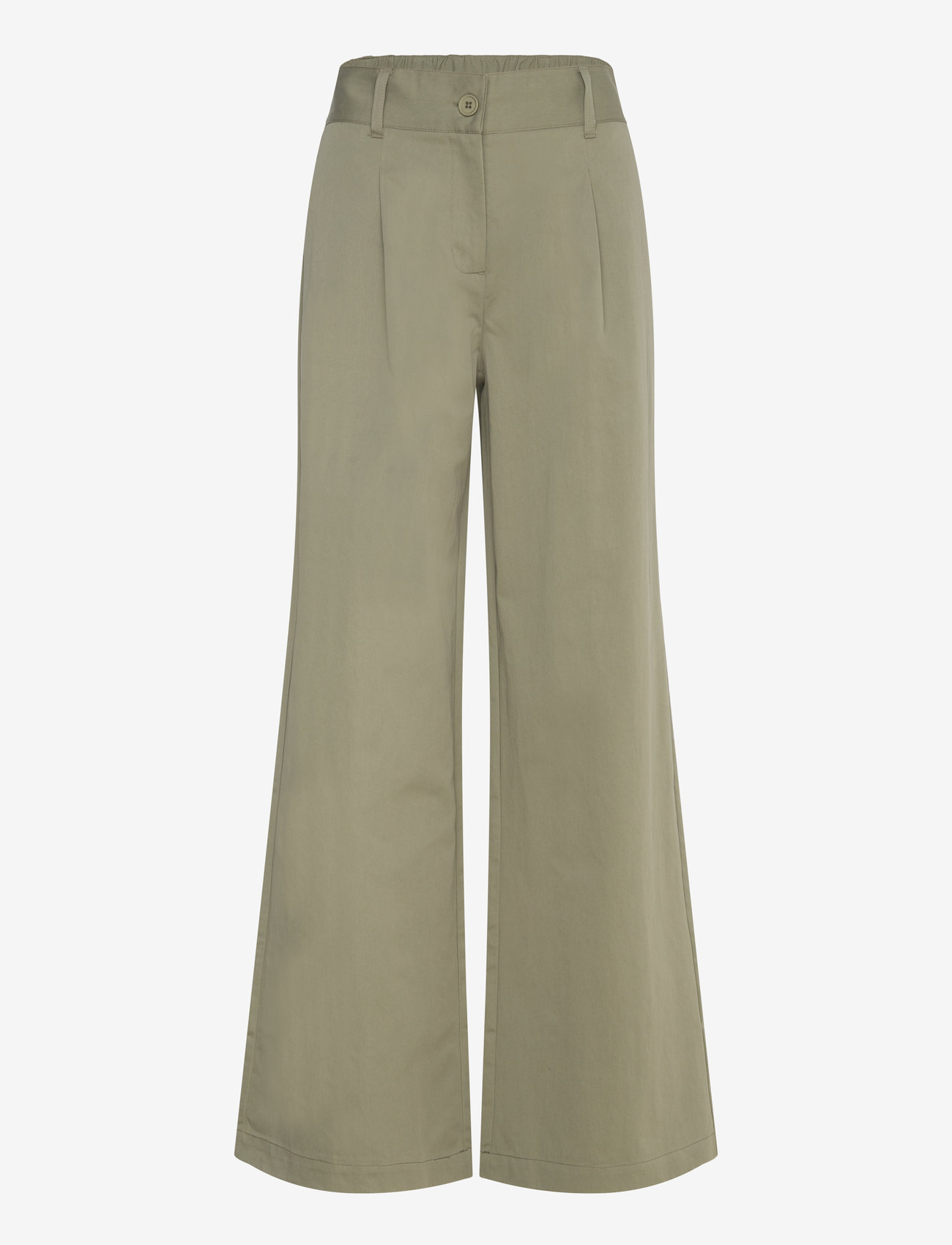 FREE/QUENT - FQCOUNT-PANTS - pantalons larges - deep lichen green - 3