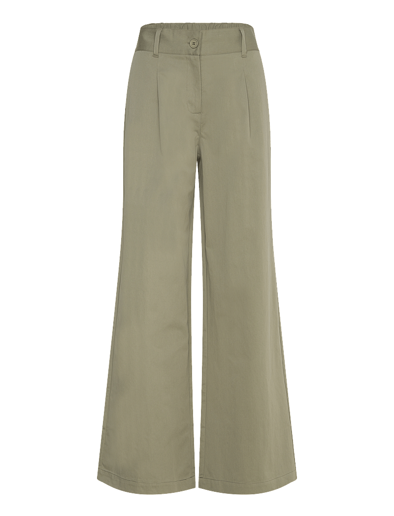 FREE/QUENT - FQCOUNT-PANTS - pantalons larges - deep lichen green - 3