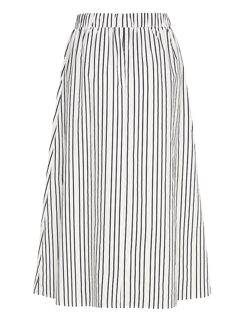 FREE/QUENT - Skirt - midi nederdele - star off-white w. navy blazer - 1