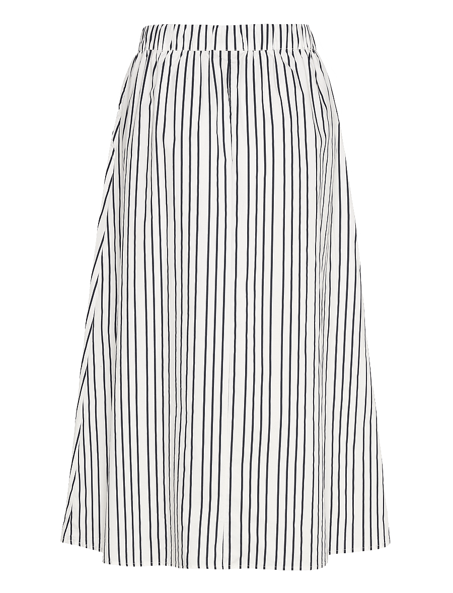 FREE/QUENT - Skirt - midi-röcke - star off-white w. navy blazer - 1