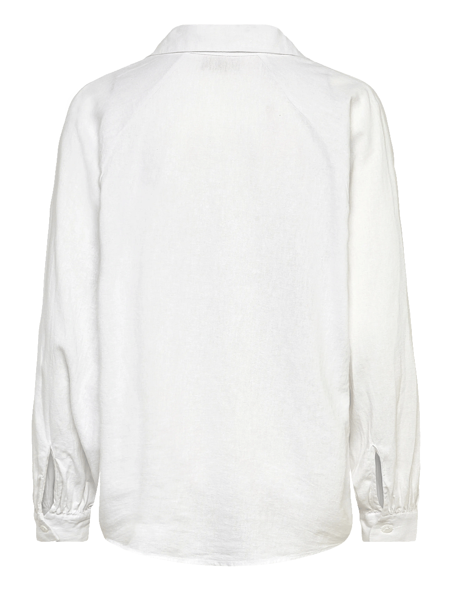 FREE/QUENT - FQLAVA-SHIRT - leinenhemden - brilliant white - 2