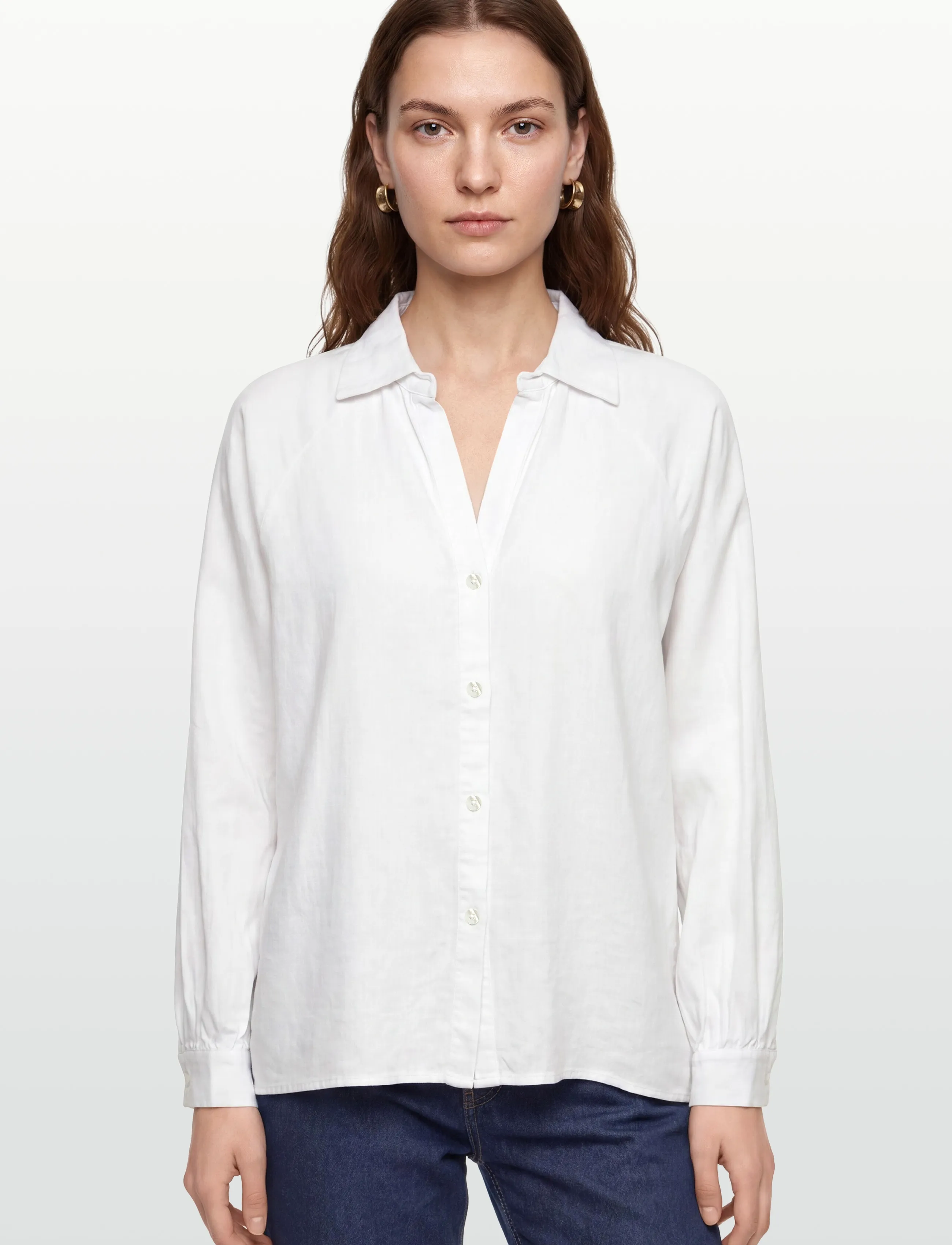 FREE/QUENT - FQLAVA-SHIRT - linneskjortor - brilliant white - 3