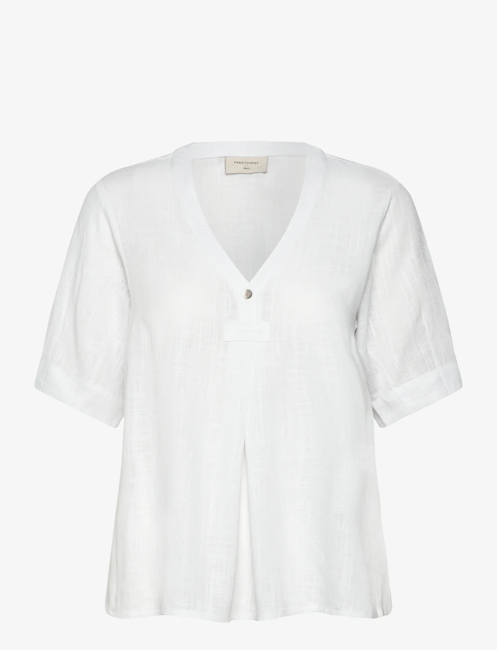 FREE/QUENT - FQLARIN-BLOUSE - kurzämlige blusen - brilliant white - 0