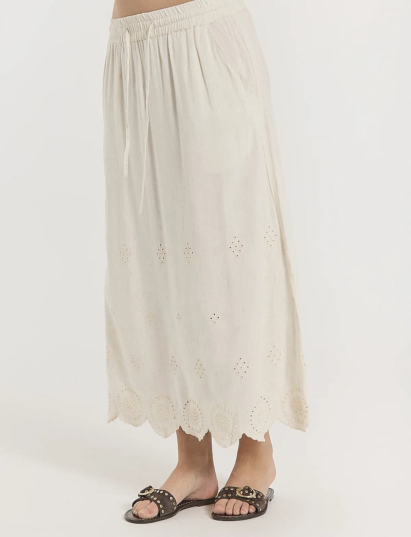 FREE/QUENT - FQLINUS-SKIRT - moonbeam melange - 0