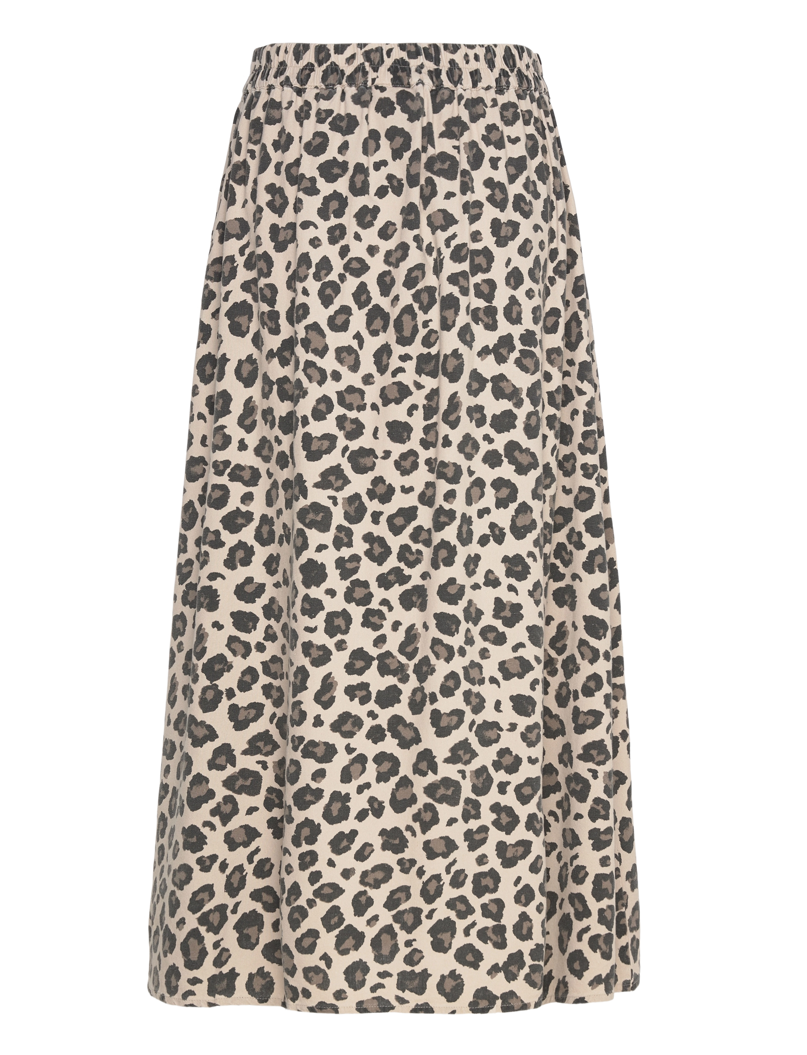 FREE/QUENT - Maxi skirt from Freequent in a soft material with allover leopard print. The ski - sand melange w. black - 2