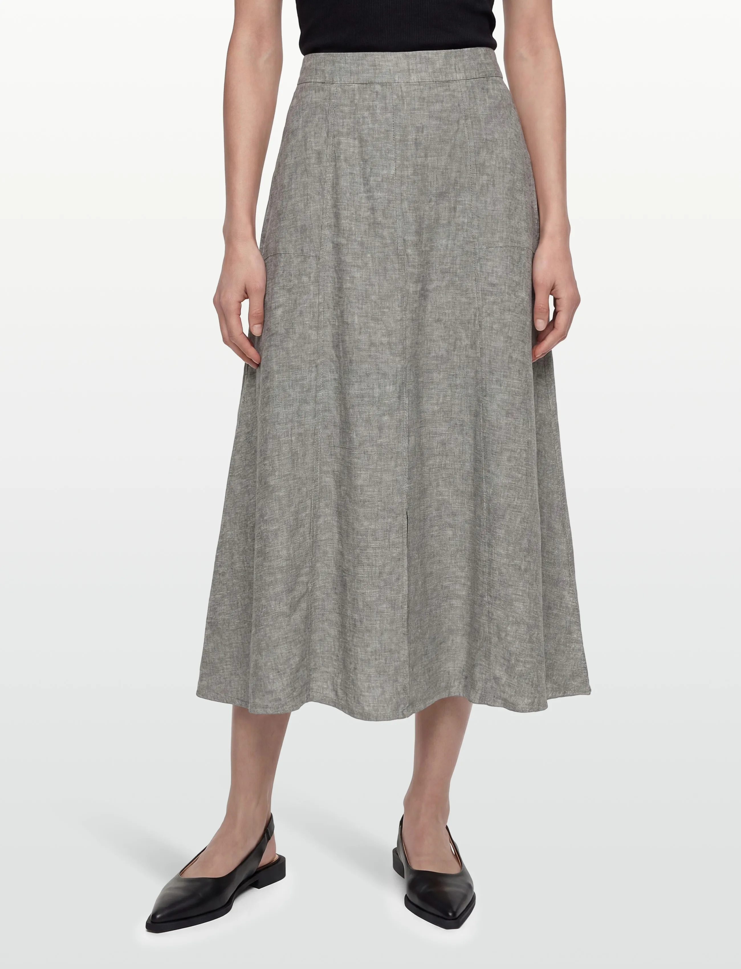 FREE/QUENT - FQLAVA-SKIRT - maksihameet - morel melange - 3