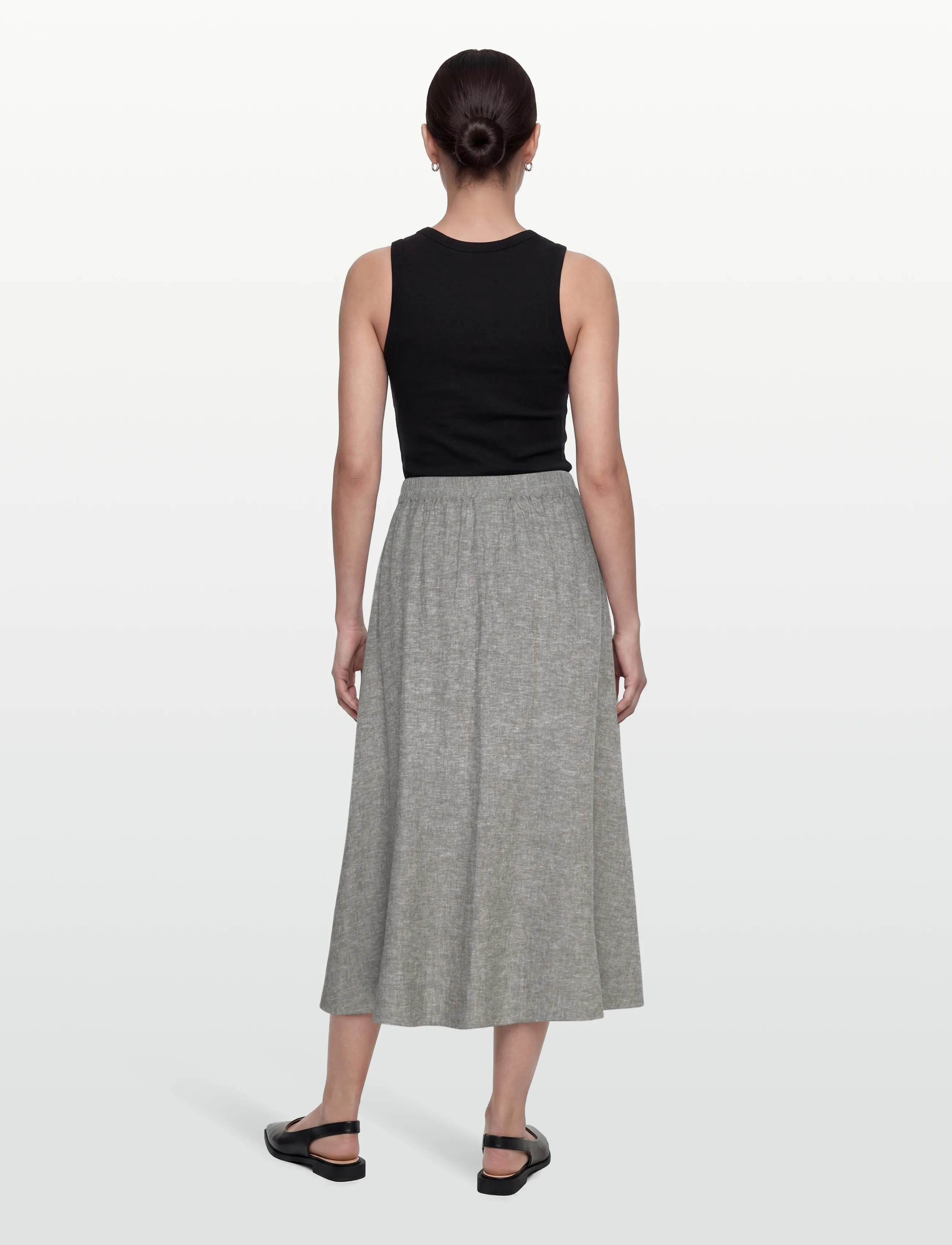 FREE/QUENT - FQLAVA-SKIRT - maksihameet - morel melange - 4