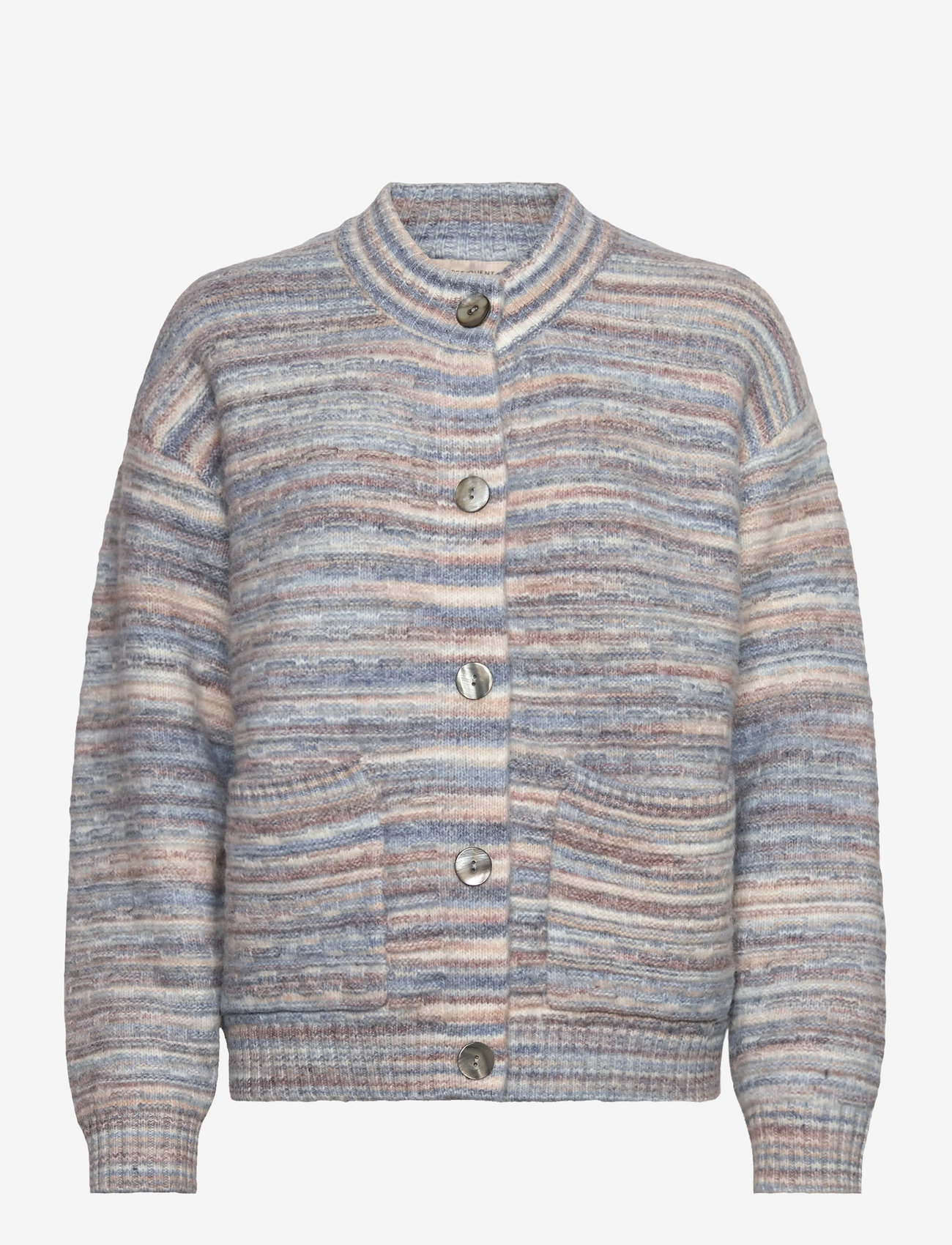 FREE/QUENT - FQGRSCLAS-CARDIGAN - höstkläder - star off-white w. baby blue - 0