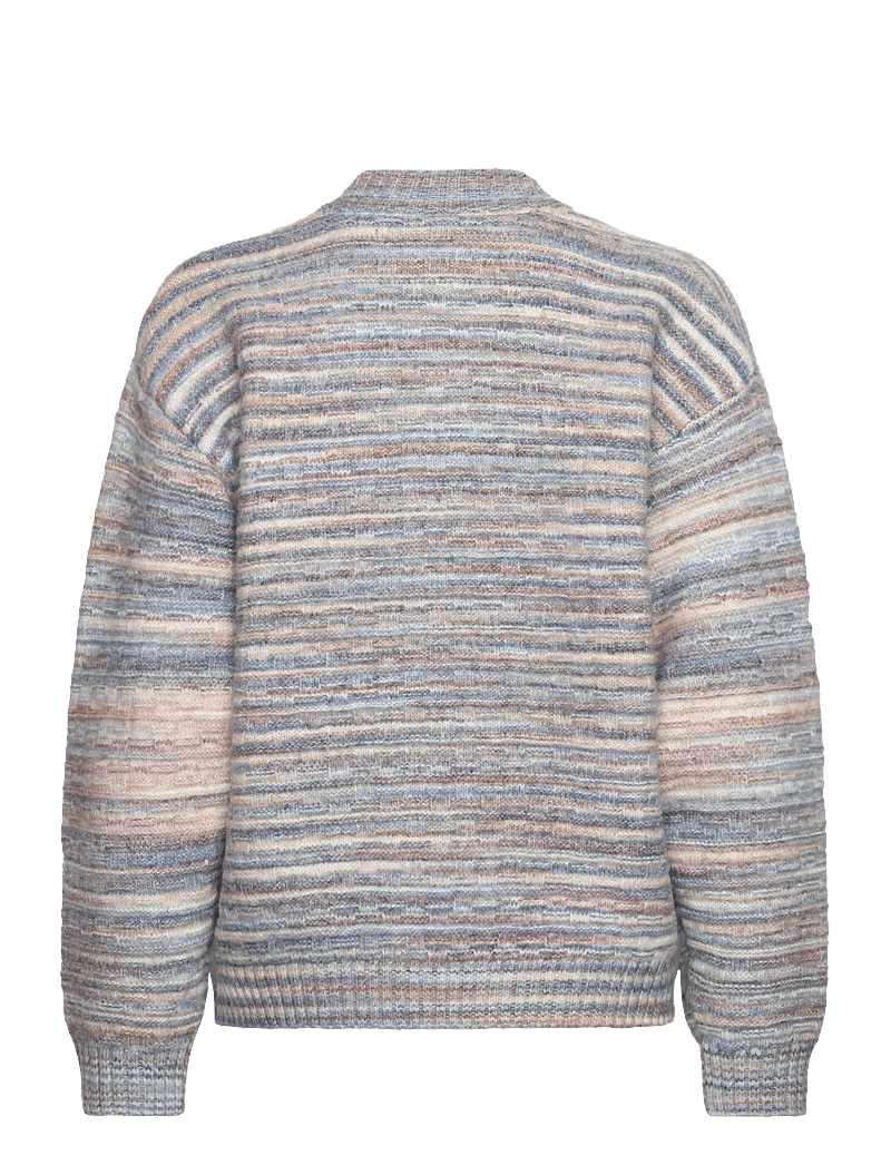 FREE/QUENT - FQGRSCLAS-CARDIGAN - cardigans - star off-white w. baby blue - 2