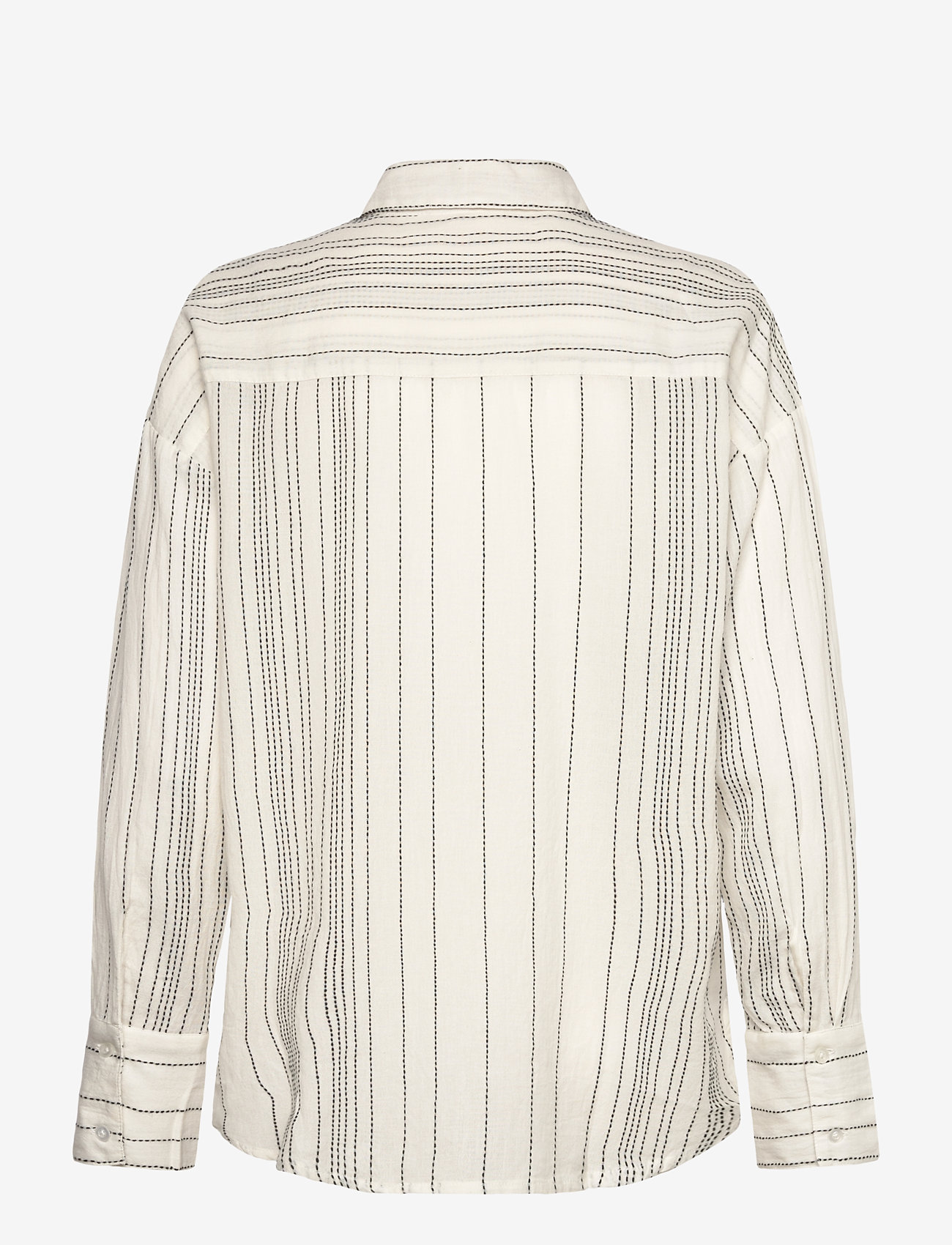 FREE/QUENT - Shirt - långärmade skjortor - off-white w. black - 1