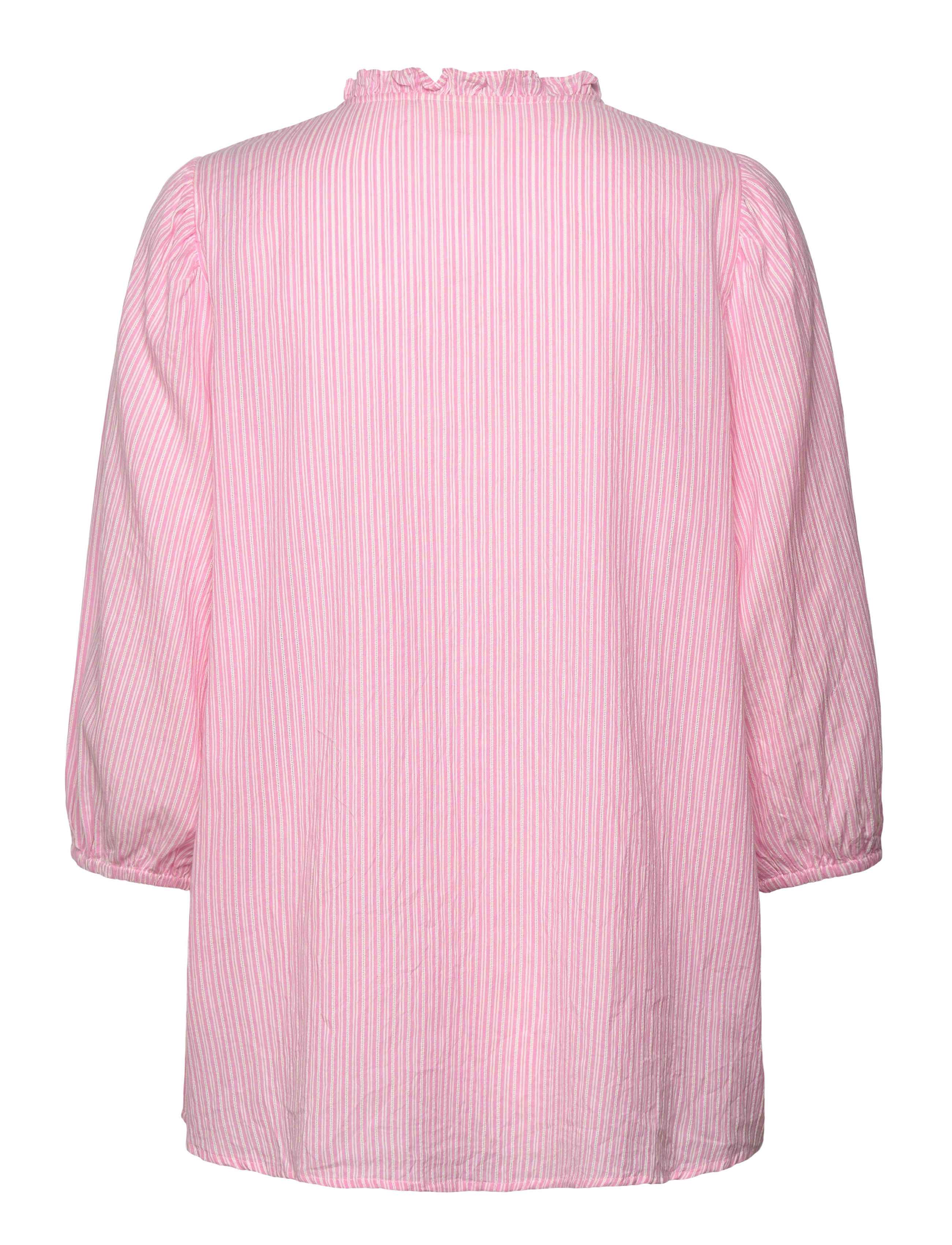 FREE/QUENT - FQROLLY-BLOUSE - langærmede bluser - fuchsia pink w. star off-white - 1