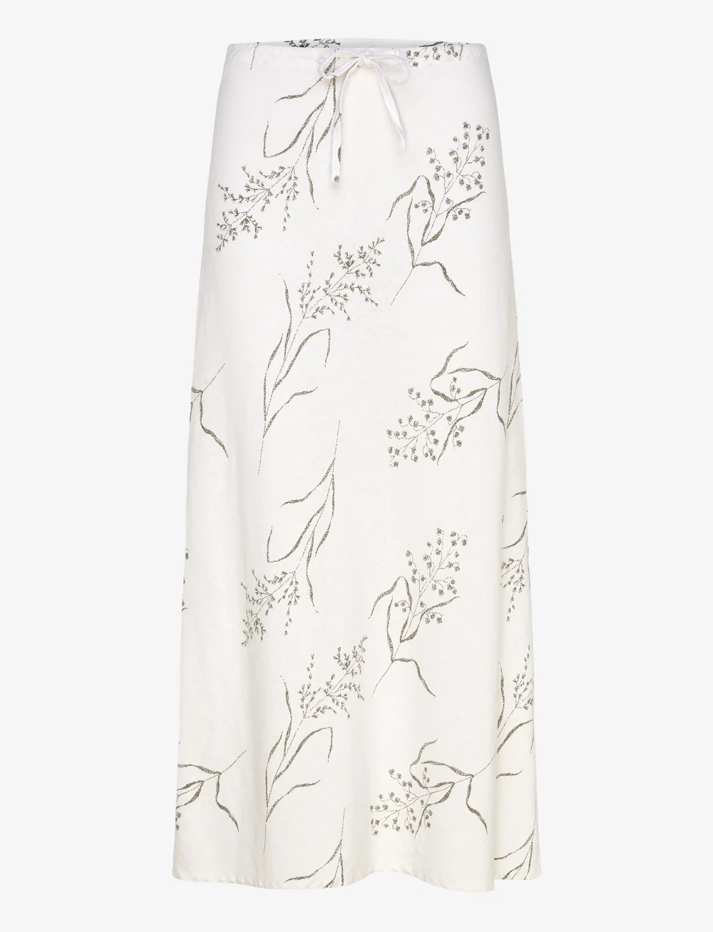 FREE/QUENT - FQLALUNA-SKIRT - midi-röcke - brilliant white w deep l green - 1