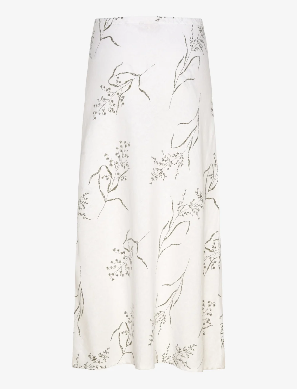 FREE/QUENT - FQLALUNA-SKIRT - midi-röcke - brilliant white w deep l green - 2