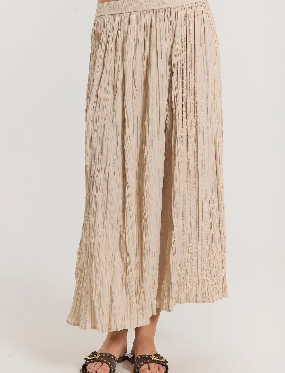 FREE/QUENT - Skirt  - maxi röcke - moonbeam - 0