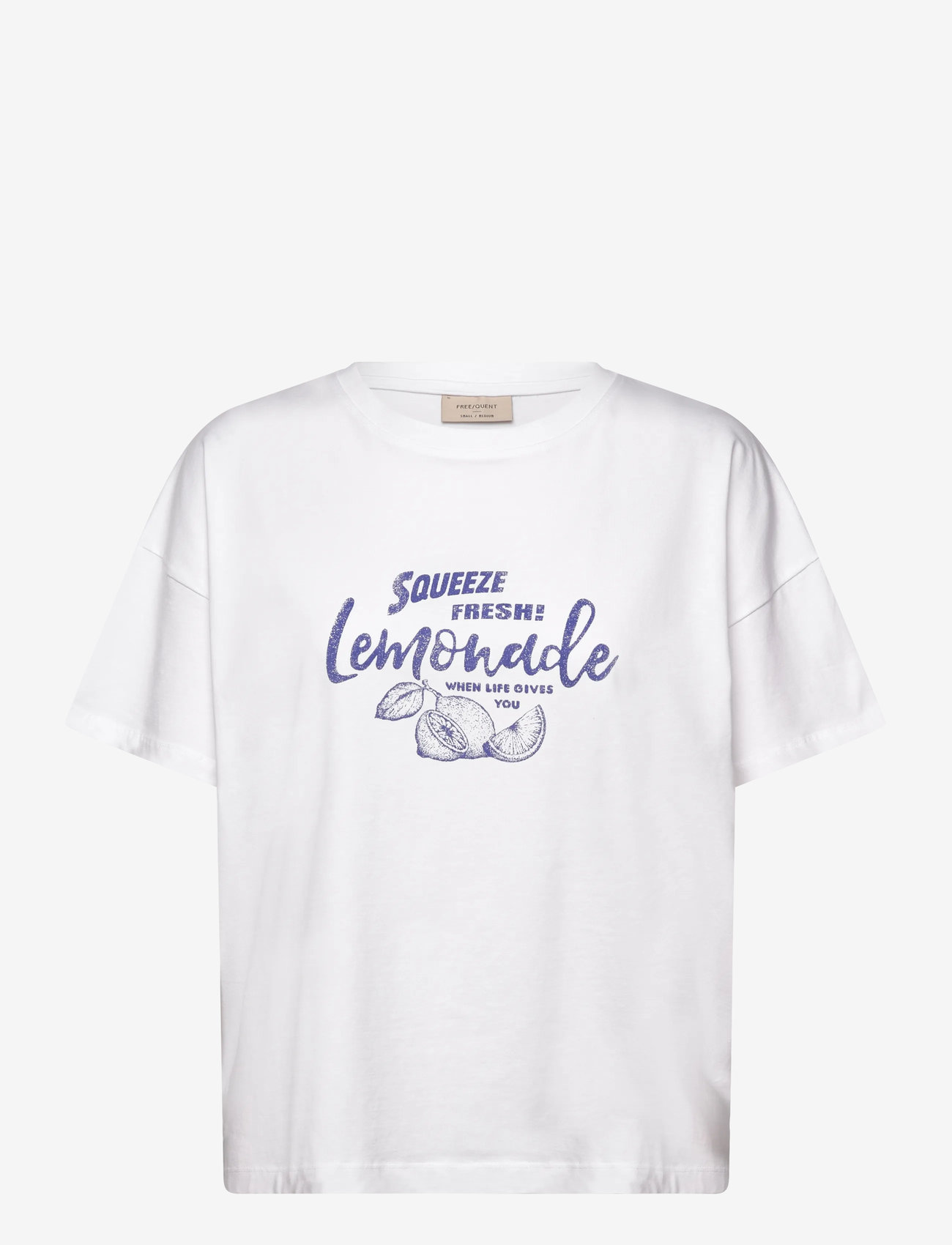 FREE/QUENT - T-shirt  - t-shirts - brilliant white w deep ultrama - 1