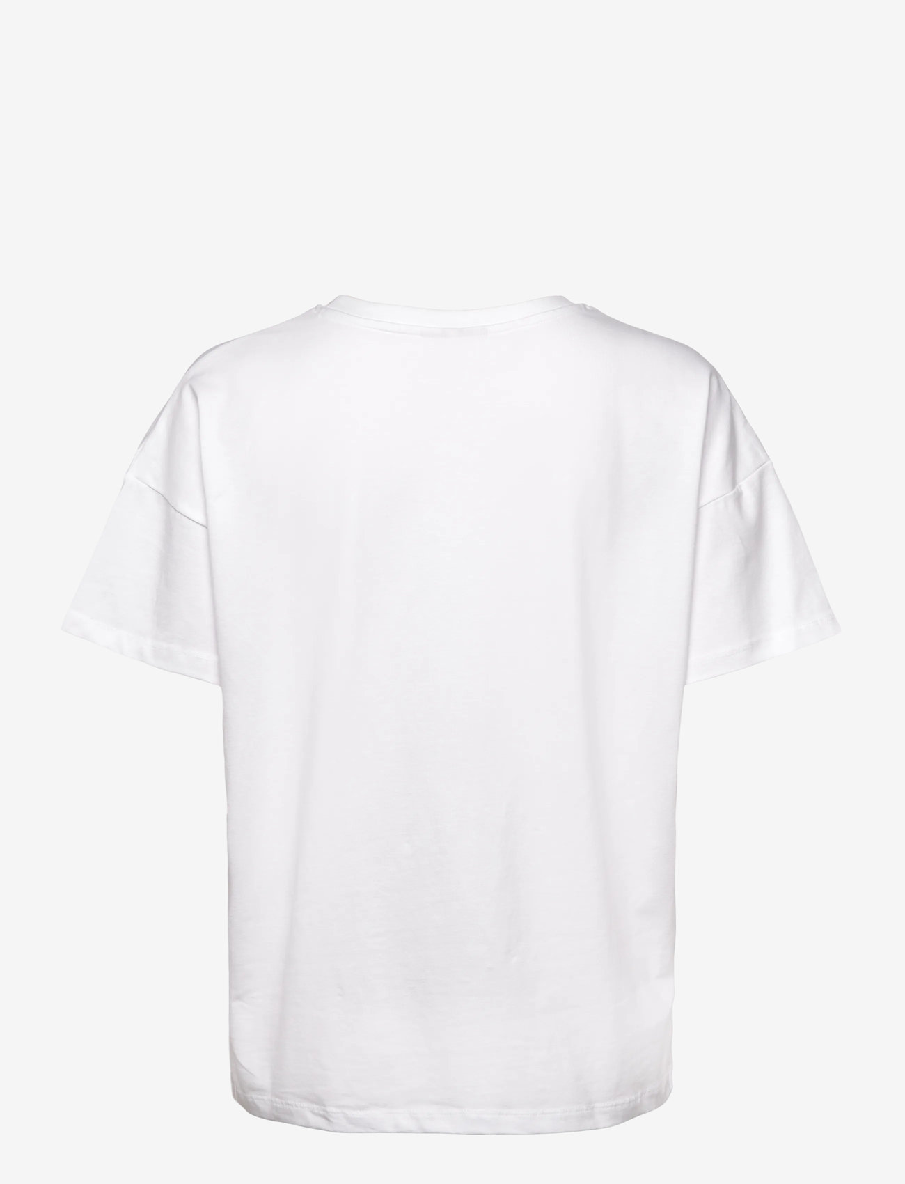 FREE/QUENT - T-shirt  - t-shirts - brilliant white w. hot coral - 1