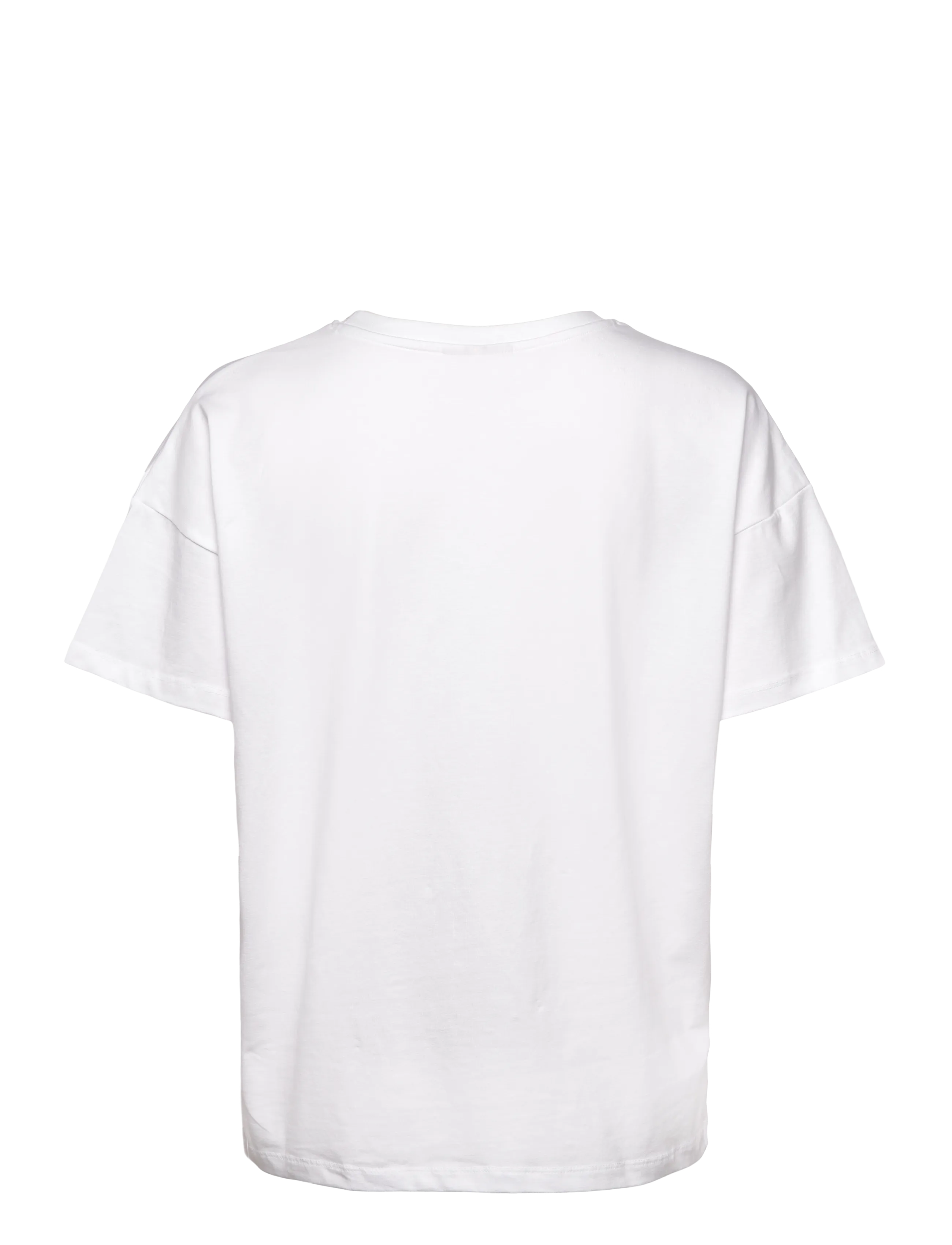FREE/QUENT - T-shirt  - t-shirts - brilliant white w. hot coral - 1