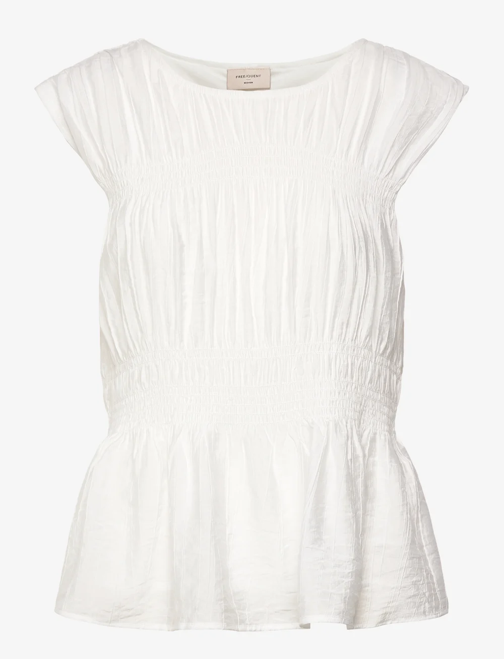 FREE/QUENT - Blouse  - Ärmellose tops - brilliant white - 1