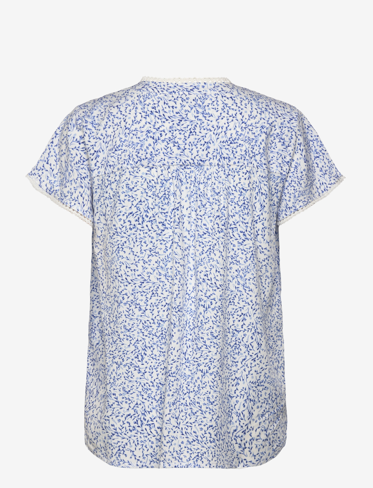 FREE/QUENT - Blouse  - Ærmeløse bluser - brilliant white w deep ultrama - 1