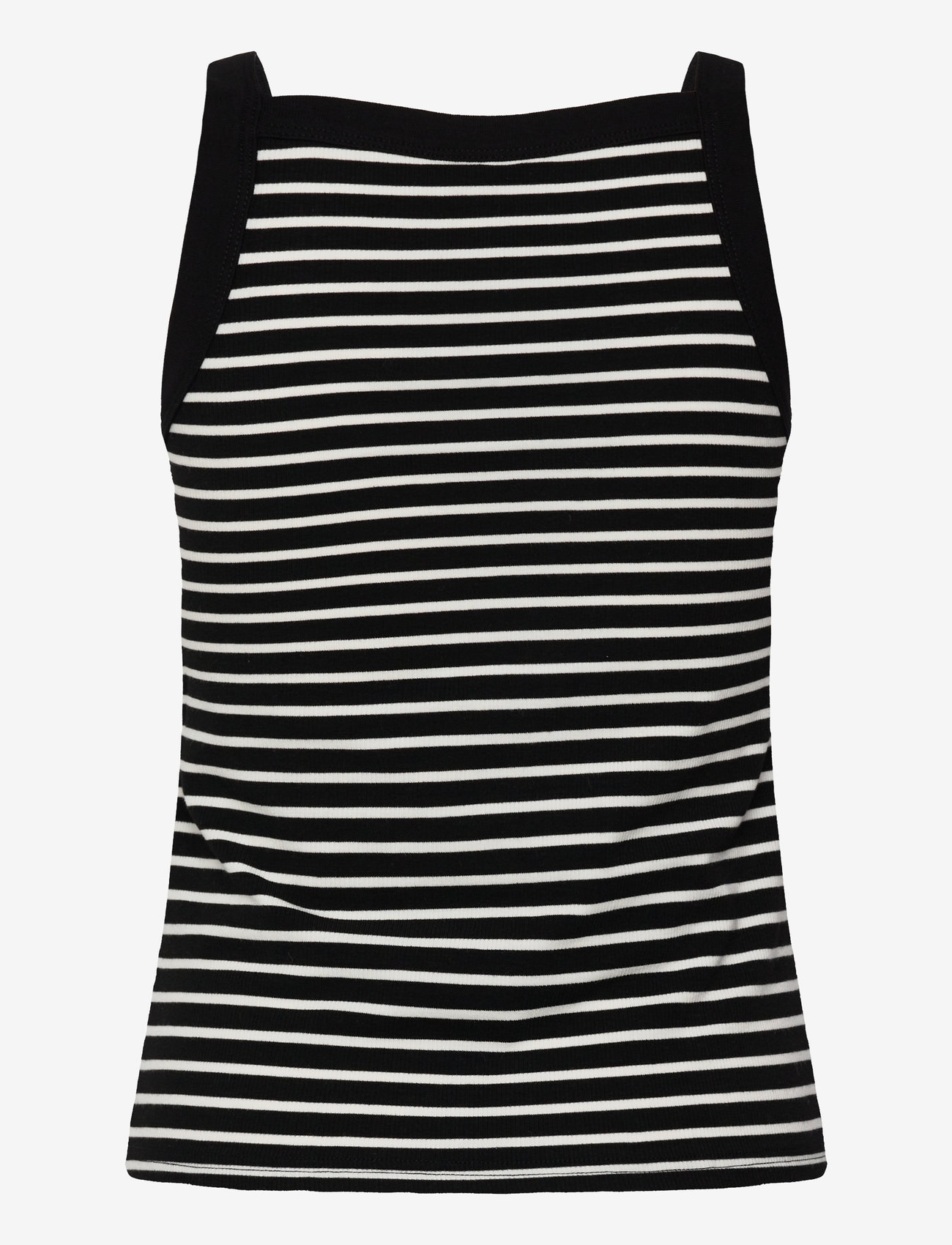 FREE/QUENT - FQZIA-TOP - topid ja varrukateta alussärgid - black w. brilliant white - 2