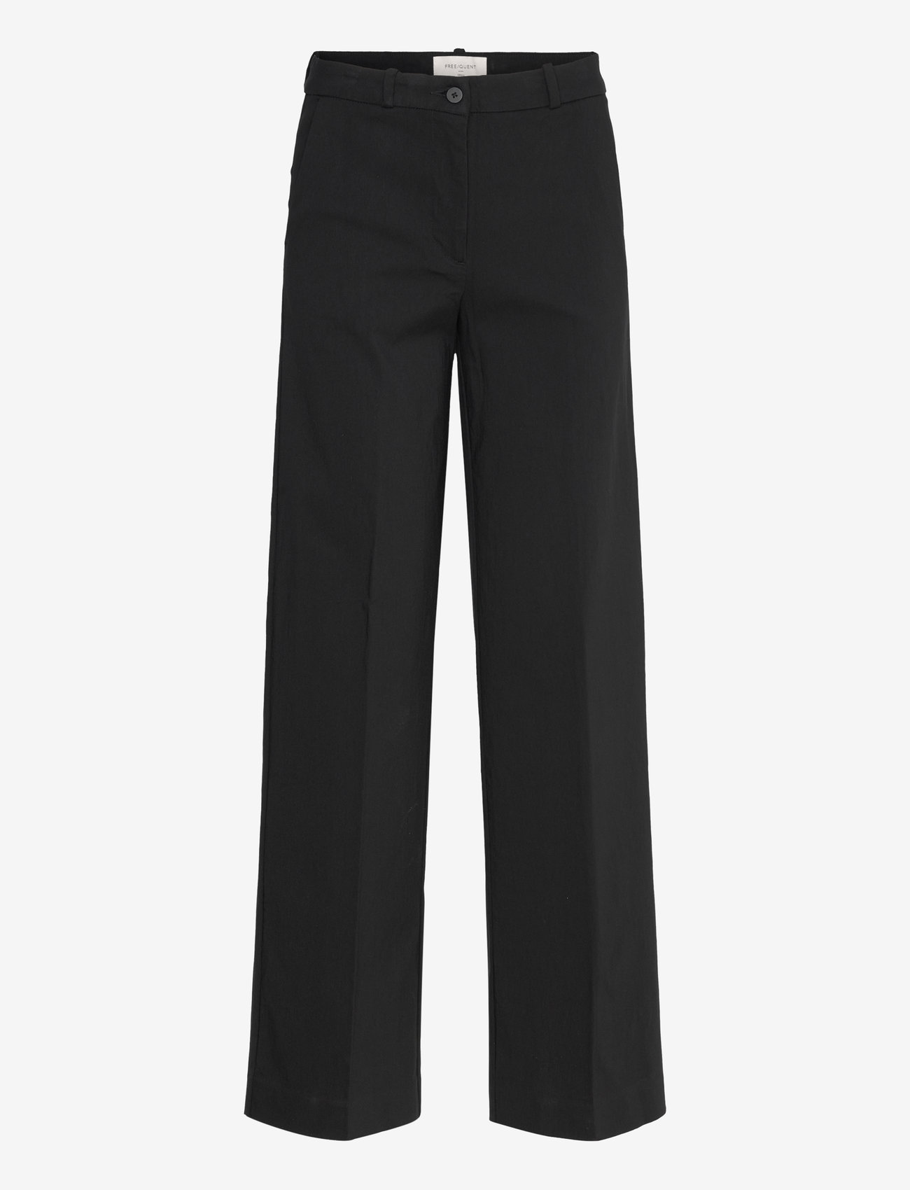 FREE/QUENT - FQSOLVEJ-PANTS - bukser med brede ben - black - 0