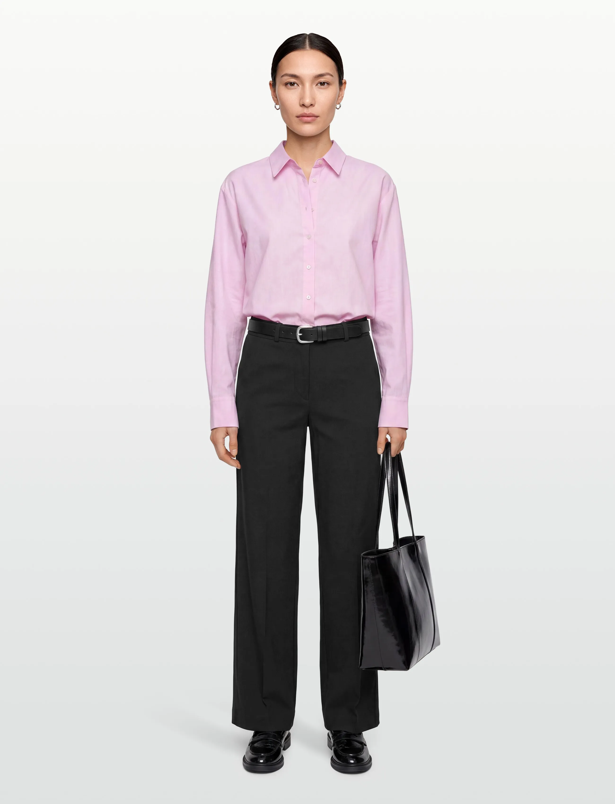 FREE/QUENT FQSOLVEJ-PANTS - Byxor - BLACK / black