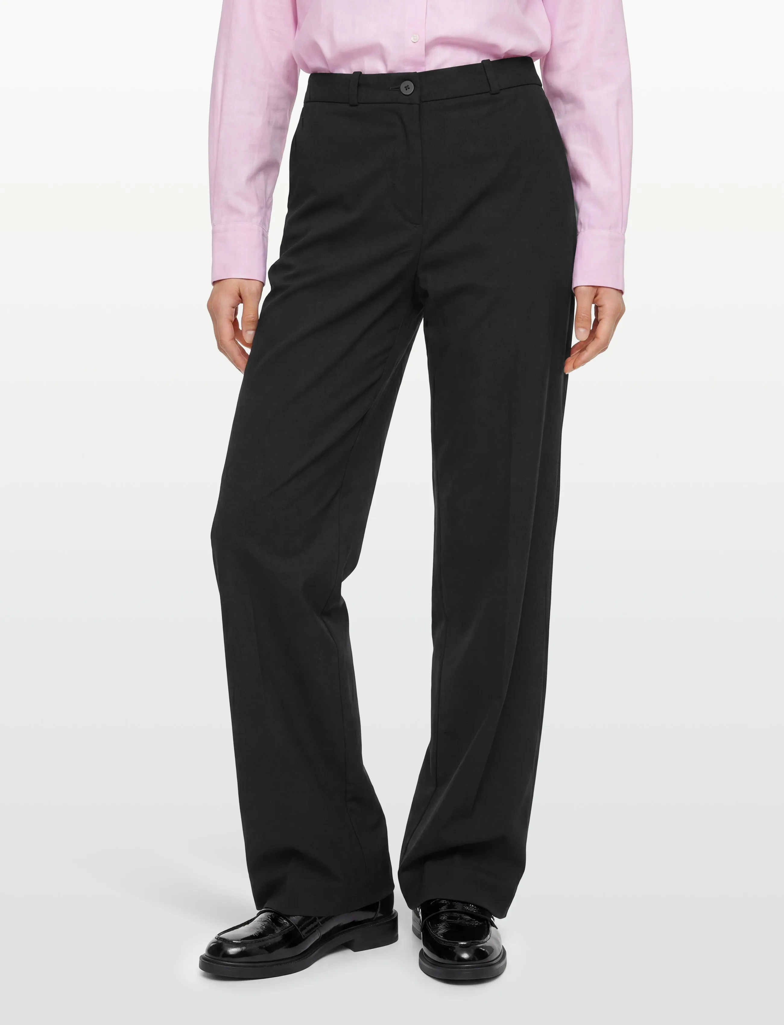 FREE/QUENT - FQSOLVEJ-PANTS - vida byxor - black - 3