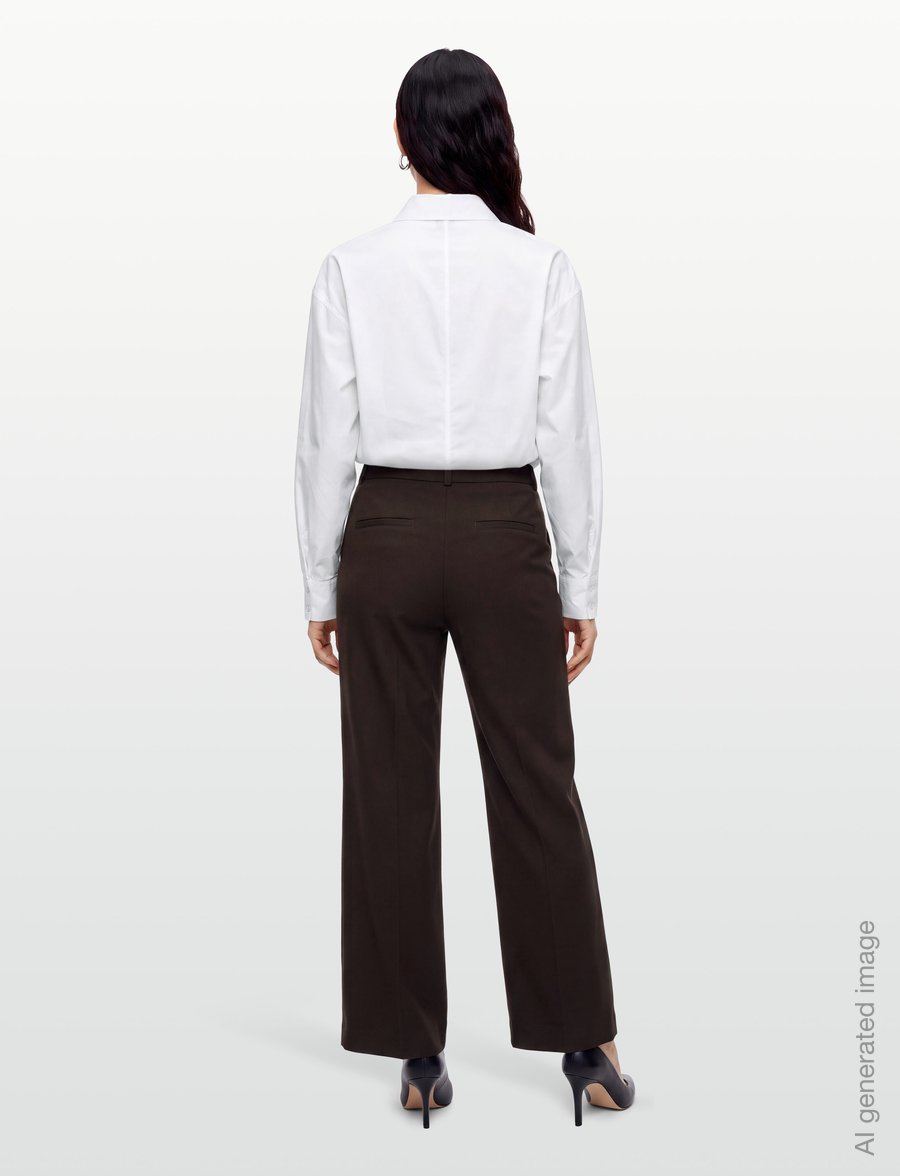 FREE/QUENT - FQSOLVEJ-PANTS - laia säärega püksid - mole - 4