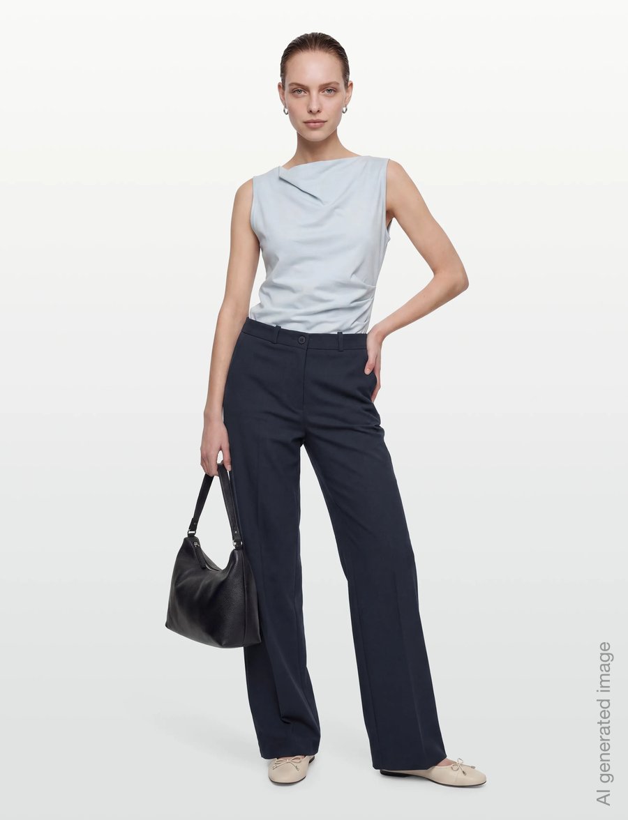 FREE/QUENT - FQSOLVEJ-PANTS - laia säärega püksid - salute - 0