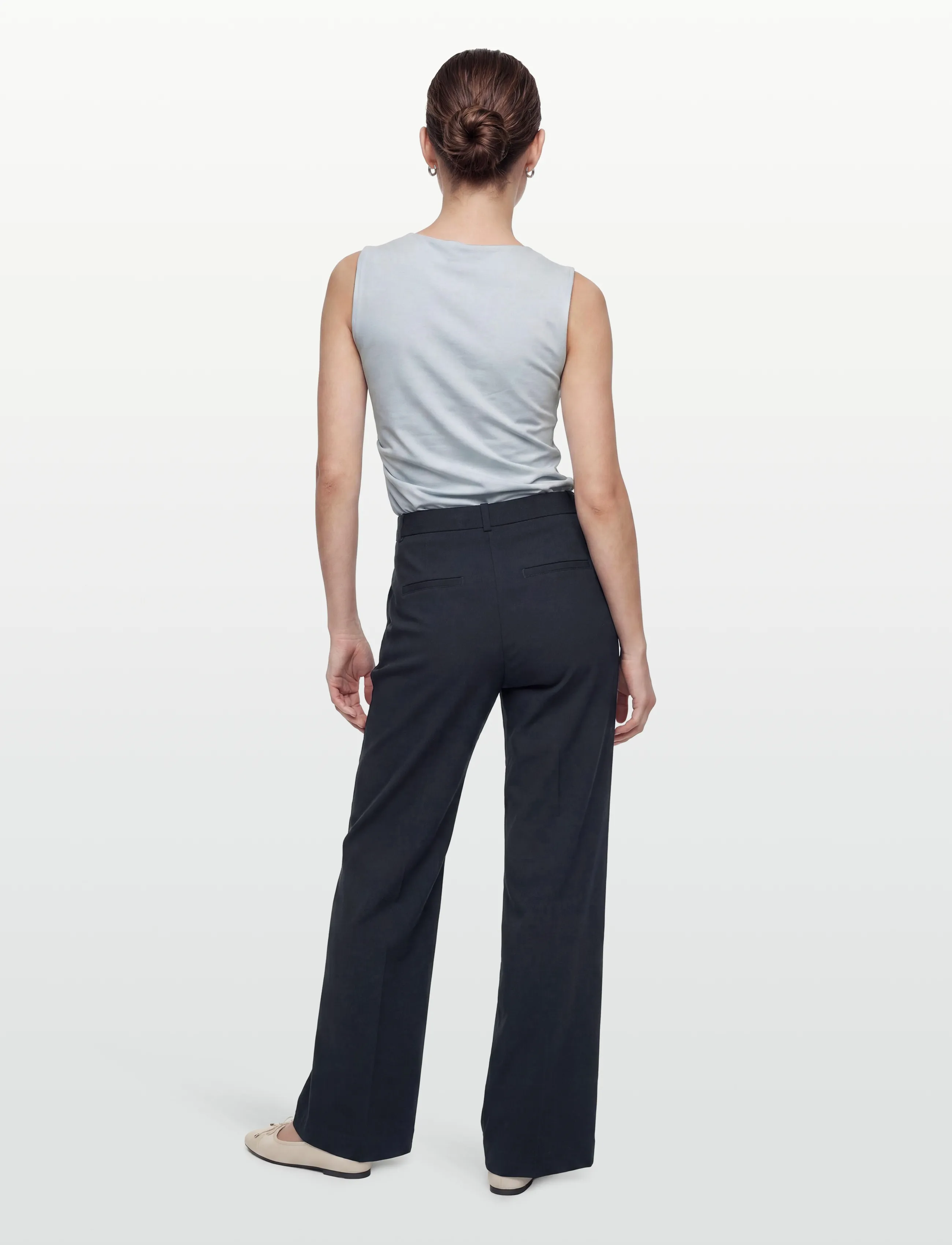 FREE/QUENT - FQSOLVEJ-PANTS - wide leg trousers - salute - 4