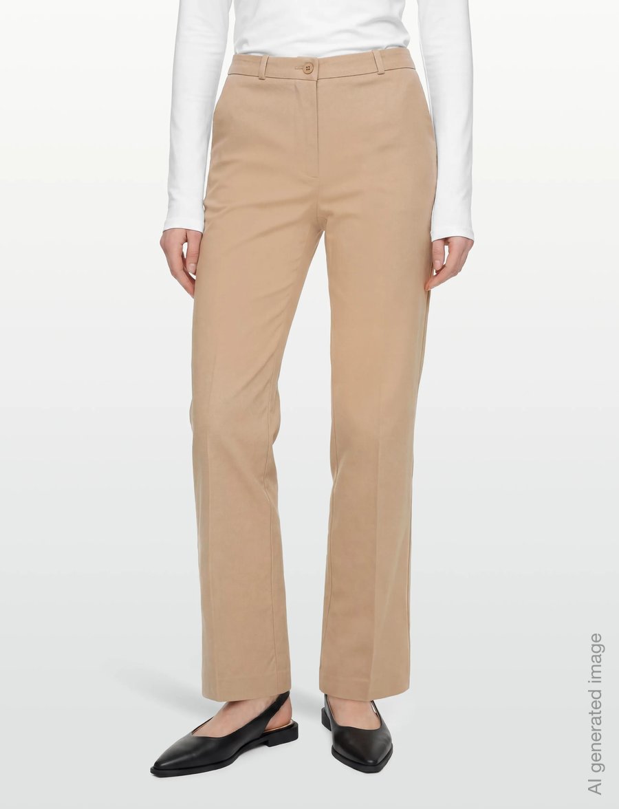 FREE/QUENT - FQSOLVEJ-PANTS - laia säärega püksid - silver mink - 3