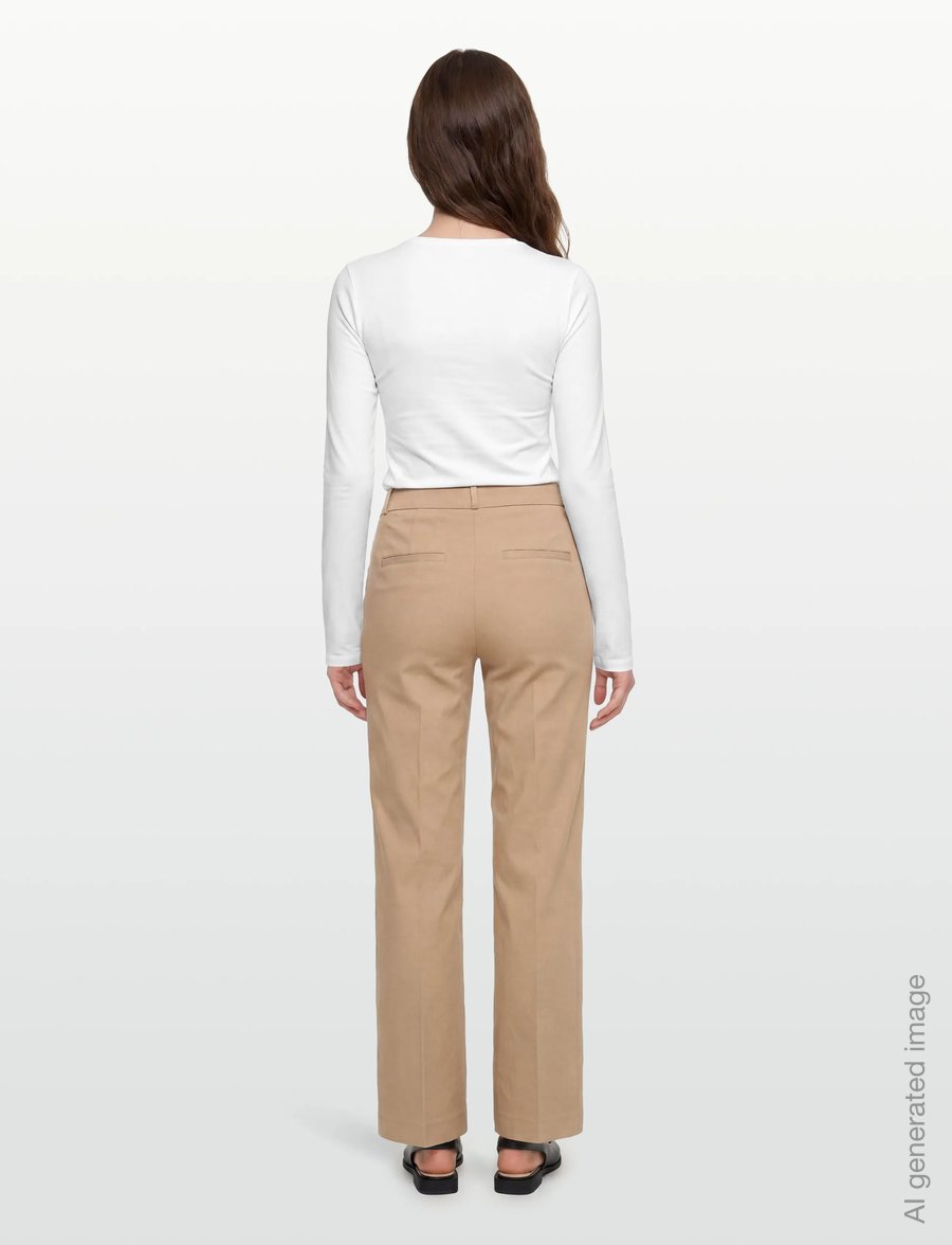 FREE/QUENT - FQSOLVEJ-PANTS - laia säärega püksid - silver mink - 4