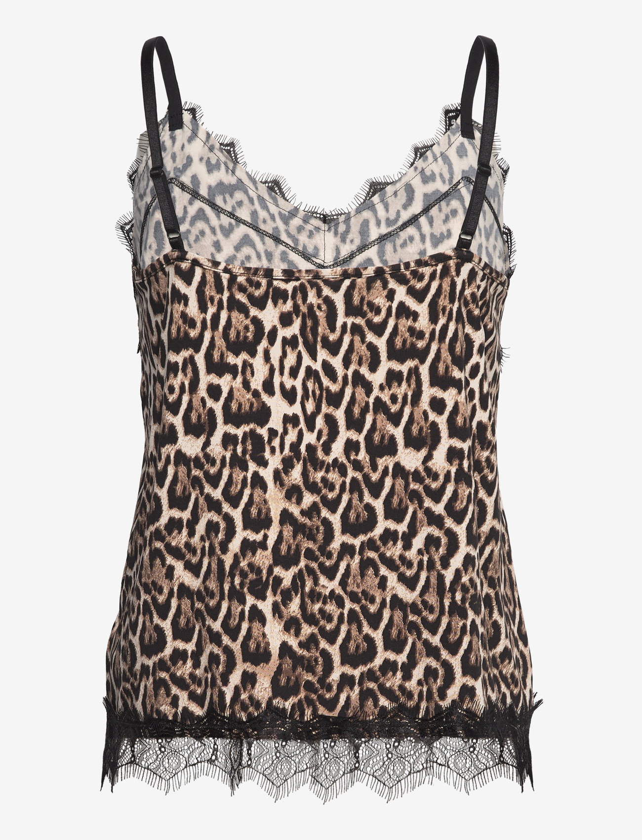 FREE/QUENT - Top from Freequent in a light material with leopard print. The top has a simple - rainy day w. silver mink - 1