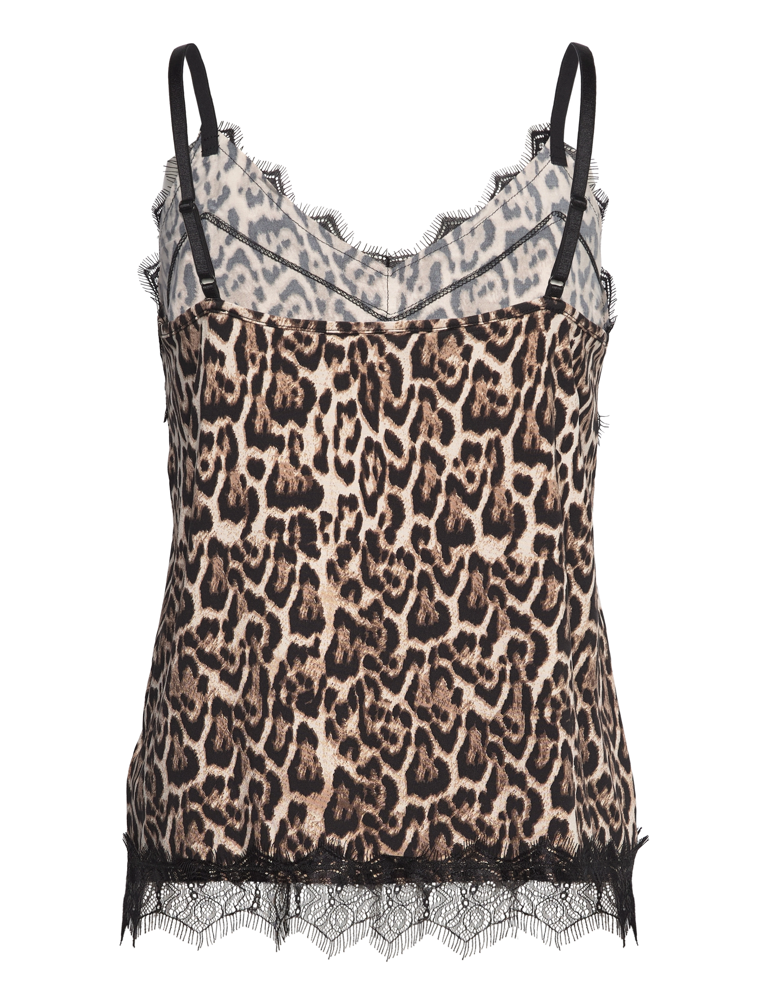 FREE/QUENT - Top from Freequent in a light material with leopard print. The top has a simple - rainy day w. silver mink - 1