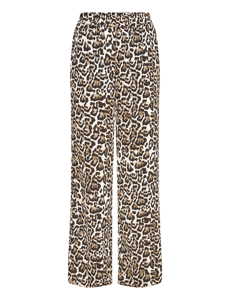 FREE/QUENT - FQSAMY-PANTS - wide leg trousers - rainy day w. silver mink - 1