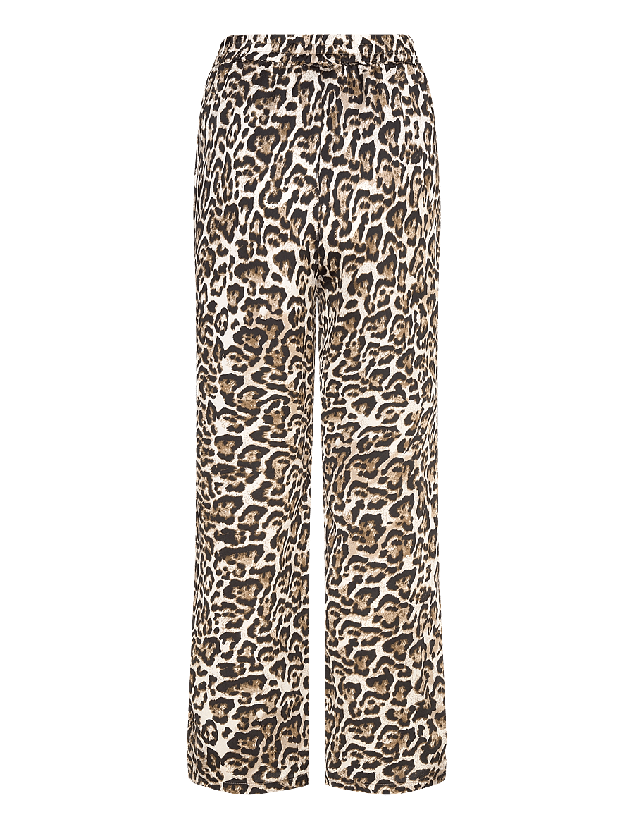 FREE/QUENT - FQSAMY-PANTS - wide leg trousers - rainy day w. silver mink - 2